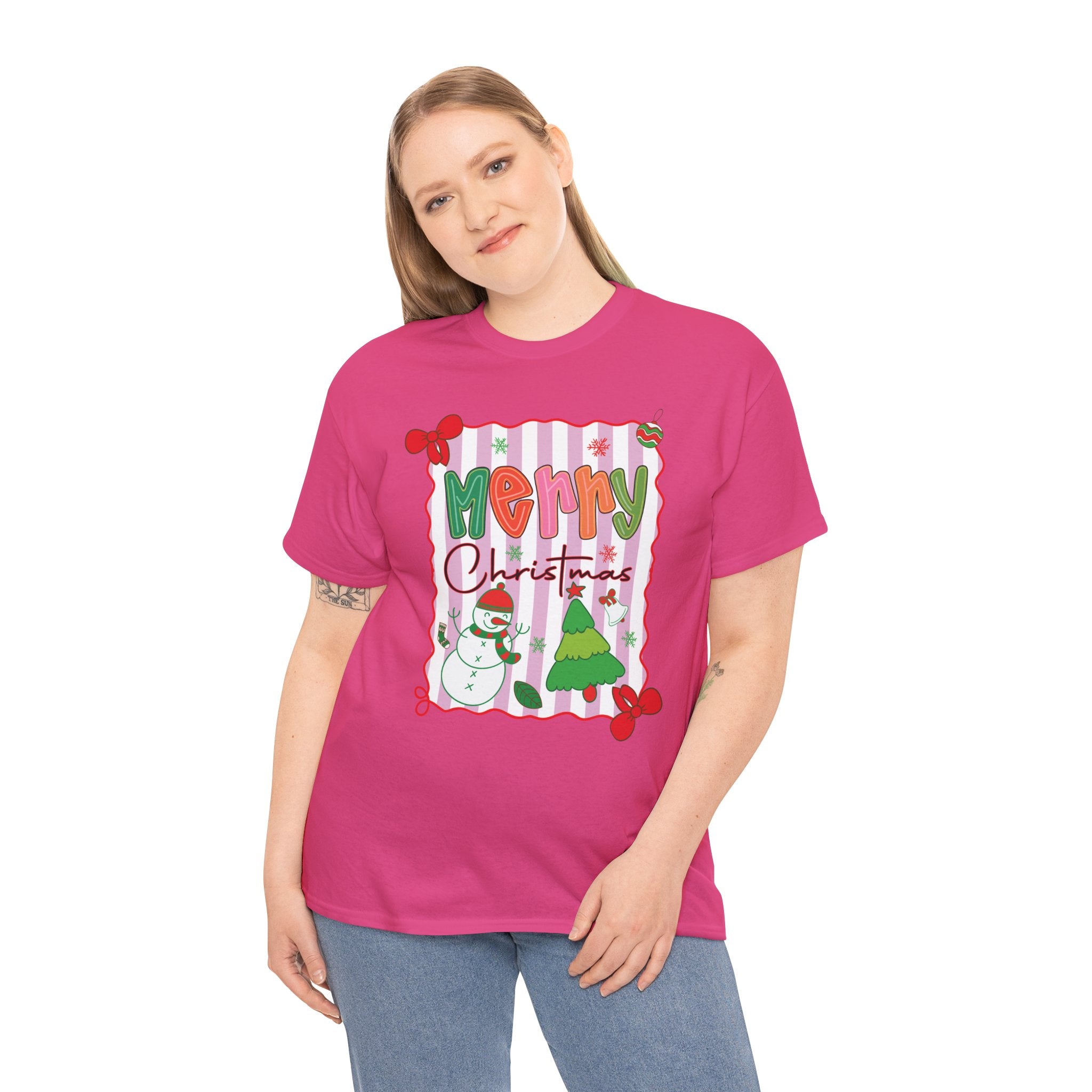 Christmas Snowman Unisex Cotton Tee