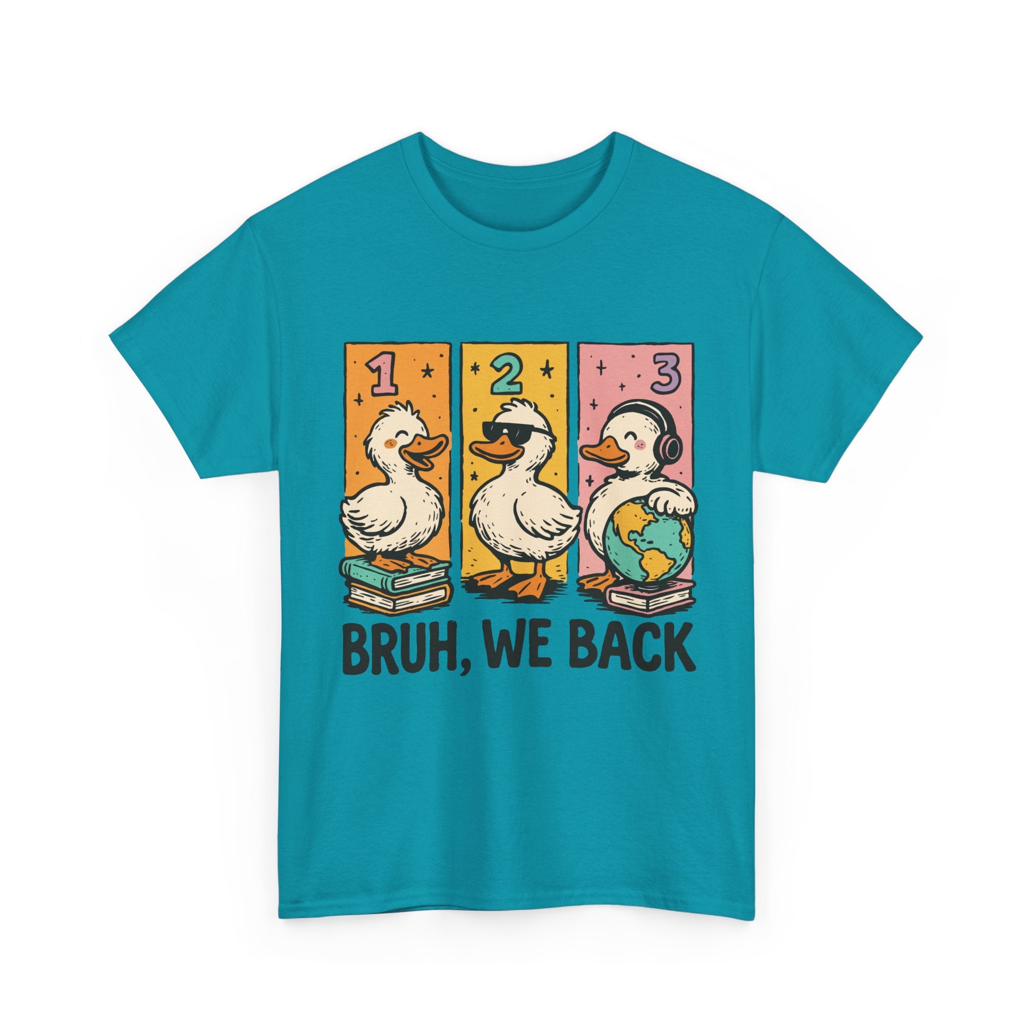 "BRUH WE BACK" Funny Animal Graphic Tee,