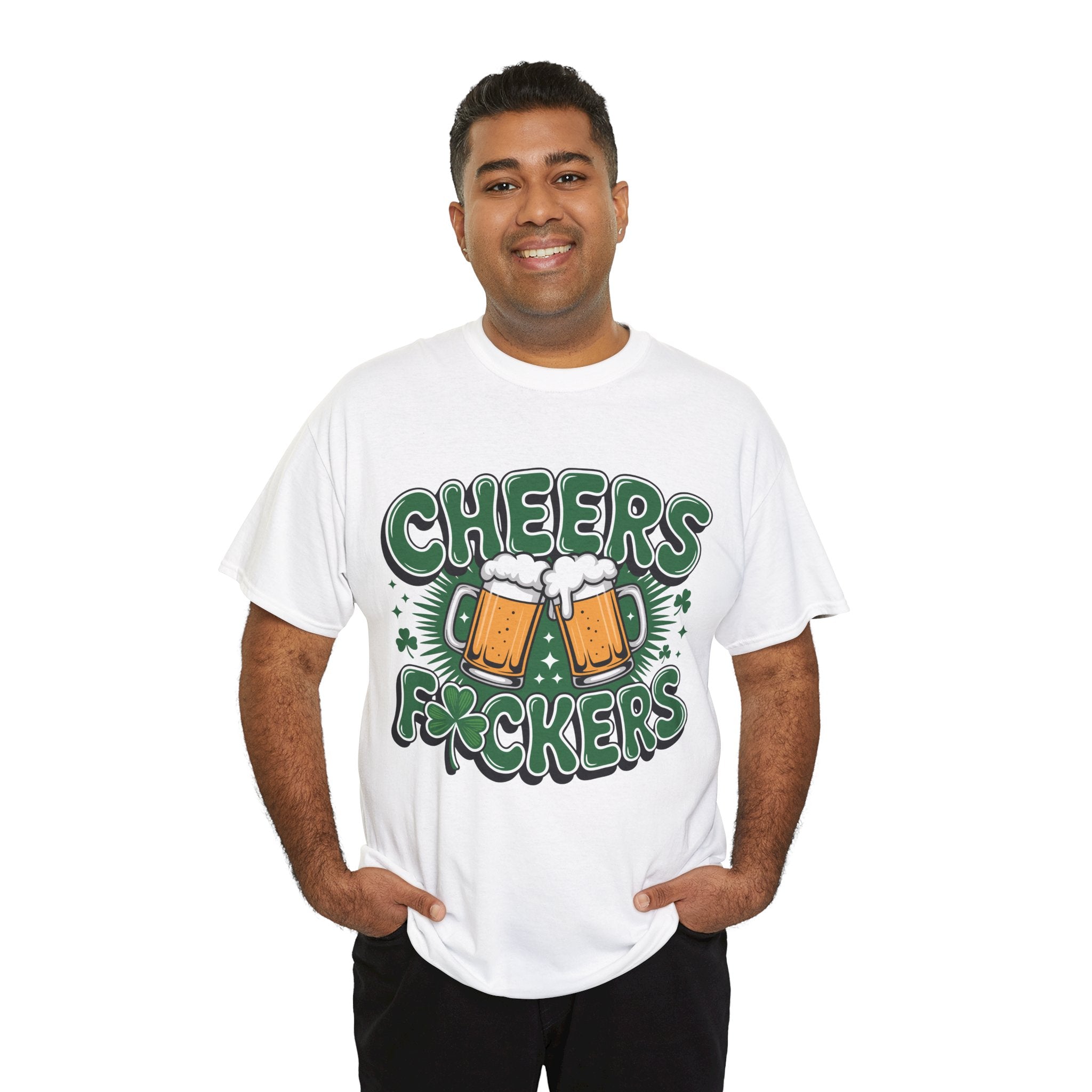 Cheers Fockers Beer Clinking Mugs Unisex Cotton T-Shirt