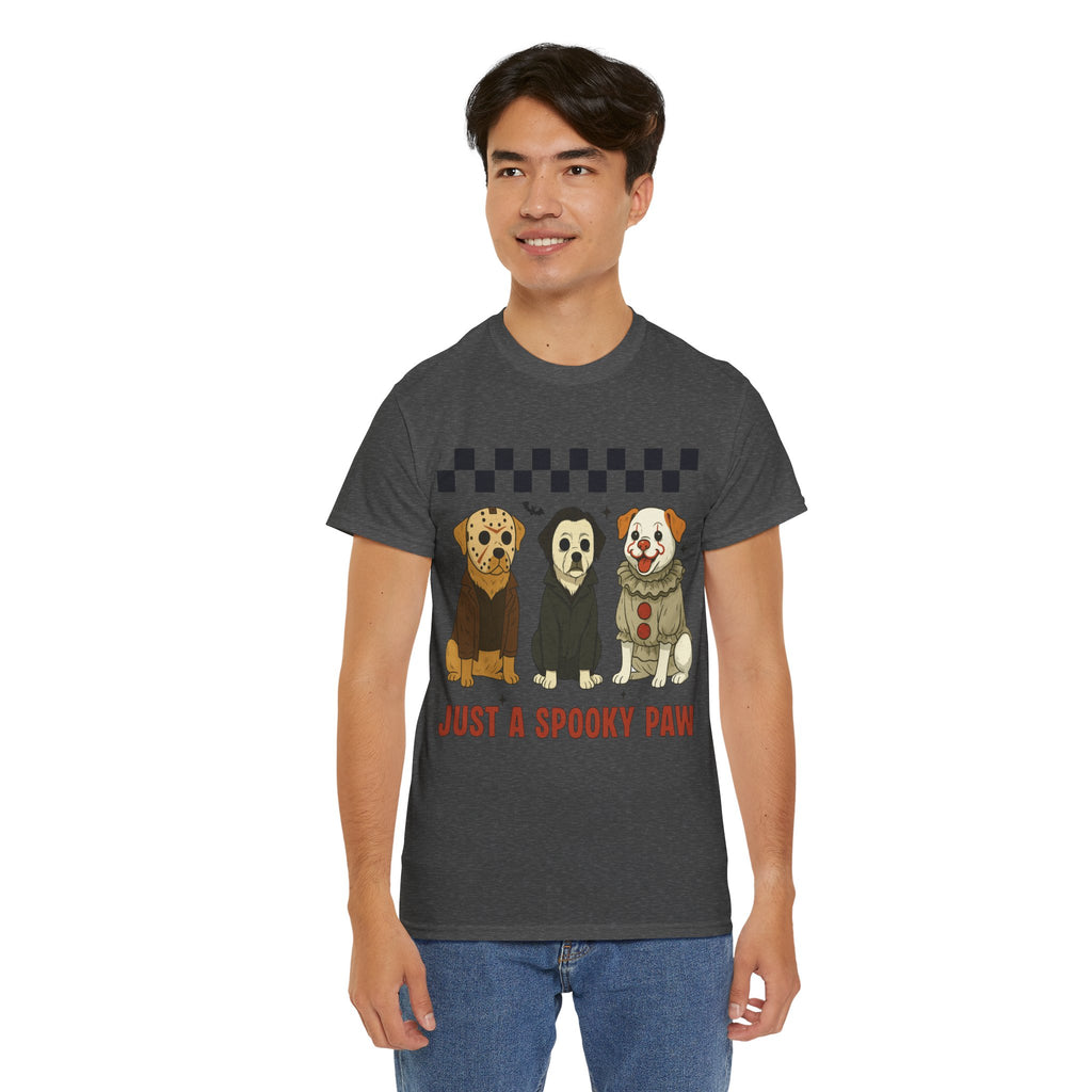 Halloween "Just A Spooky Paw" Unisex Cotton Tee