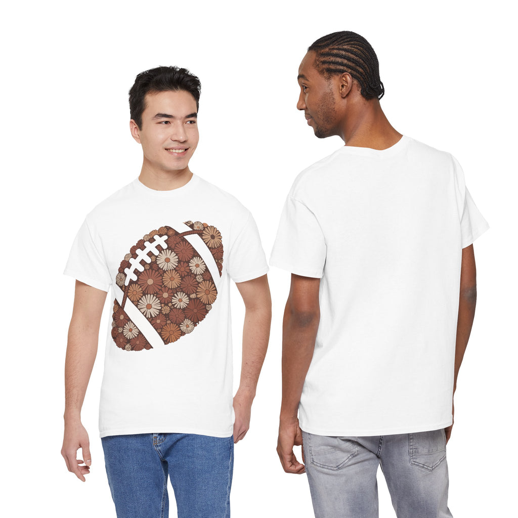 Game Day Touch Down Football Tee — Helmets, Flags & Cheer Icons Unisex Cotton Tee