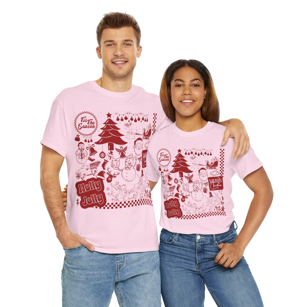Christmas Festive Unisex Cotton T-shirt