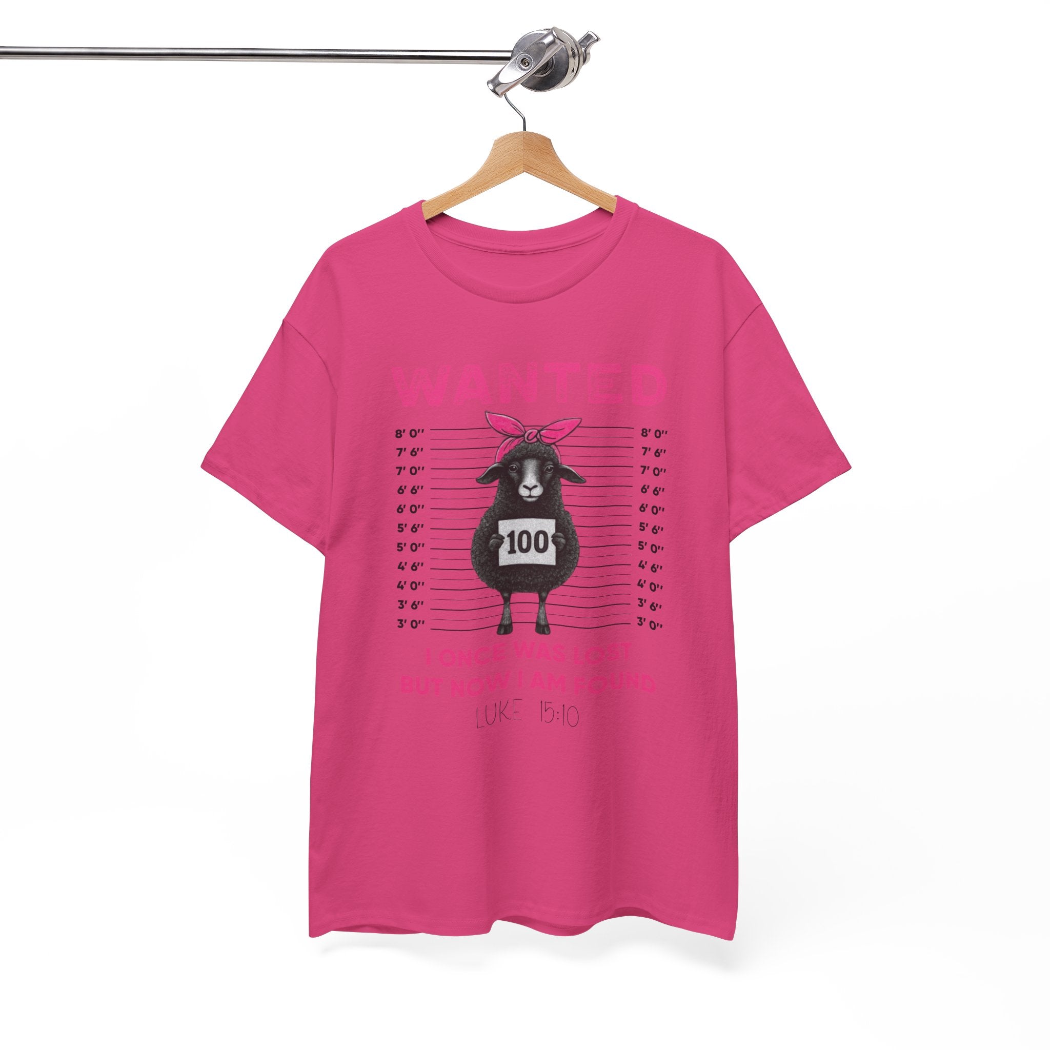 WANTED Black Sheep 'I Once Was Lost But Now I Am Found' Unisex Cotton T-Shirt