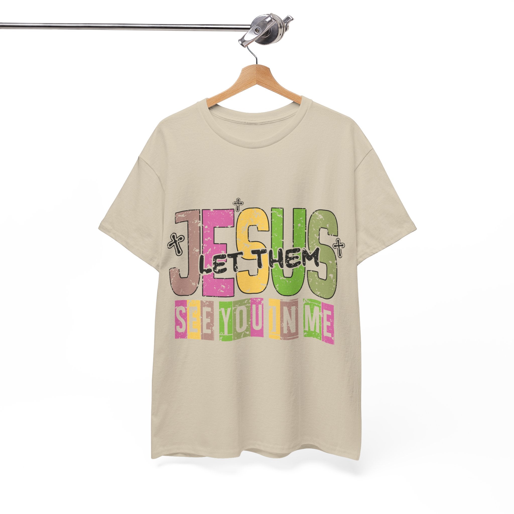 Jesus ‘See You In Me’ Distressed Pastel Unisex Cotton T-Shirt