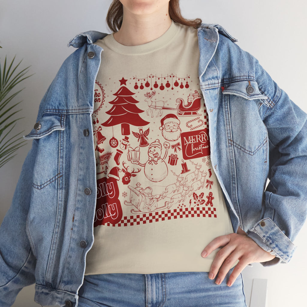 Christmas Festive Unisex Cotton T-shirt