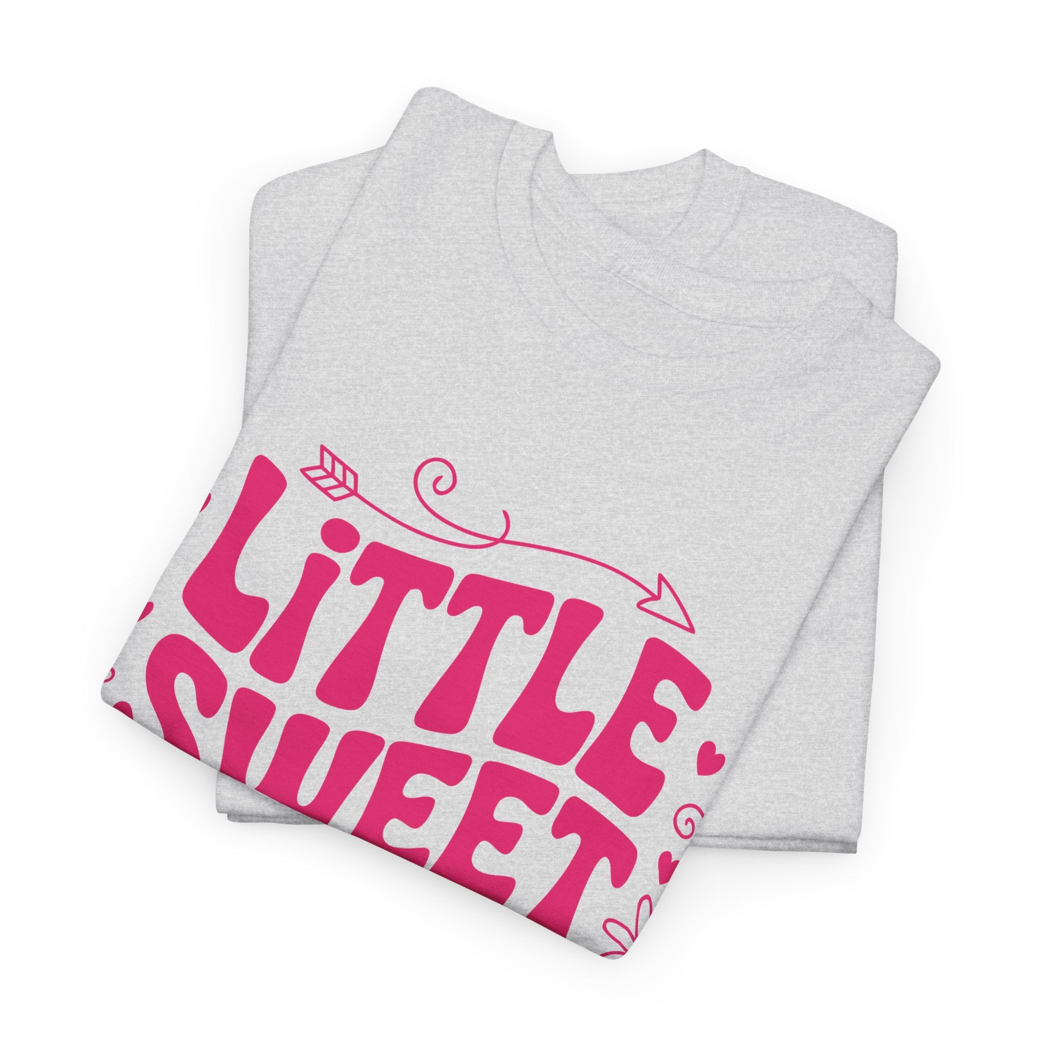 Little Sweetheart Retro Tee — Cute Red Hearts & Flowers Graphic Unisex Cotton Tee