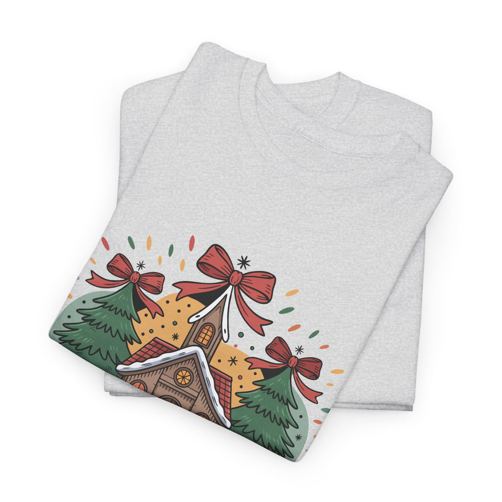 Oh Come Let Us Adore Him Christmas Tee — Church & Trees Holiday Unisex Cotton Tshirt