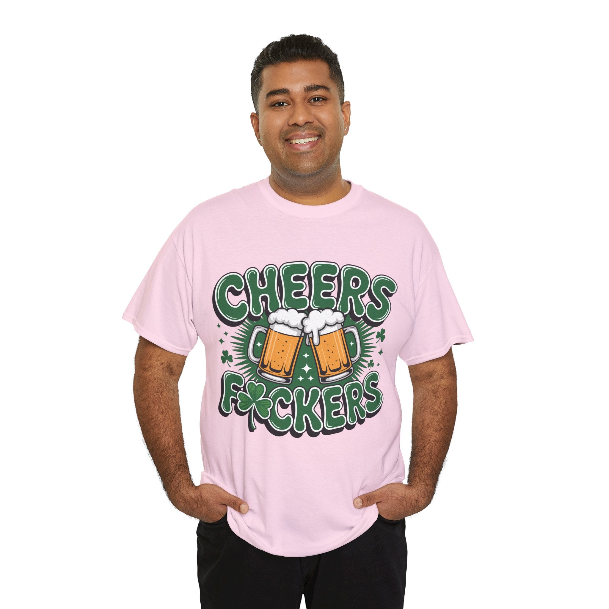 Cheers Fockers Beer Clinking Mugs Unisex Cotton T-Shirt