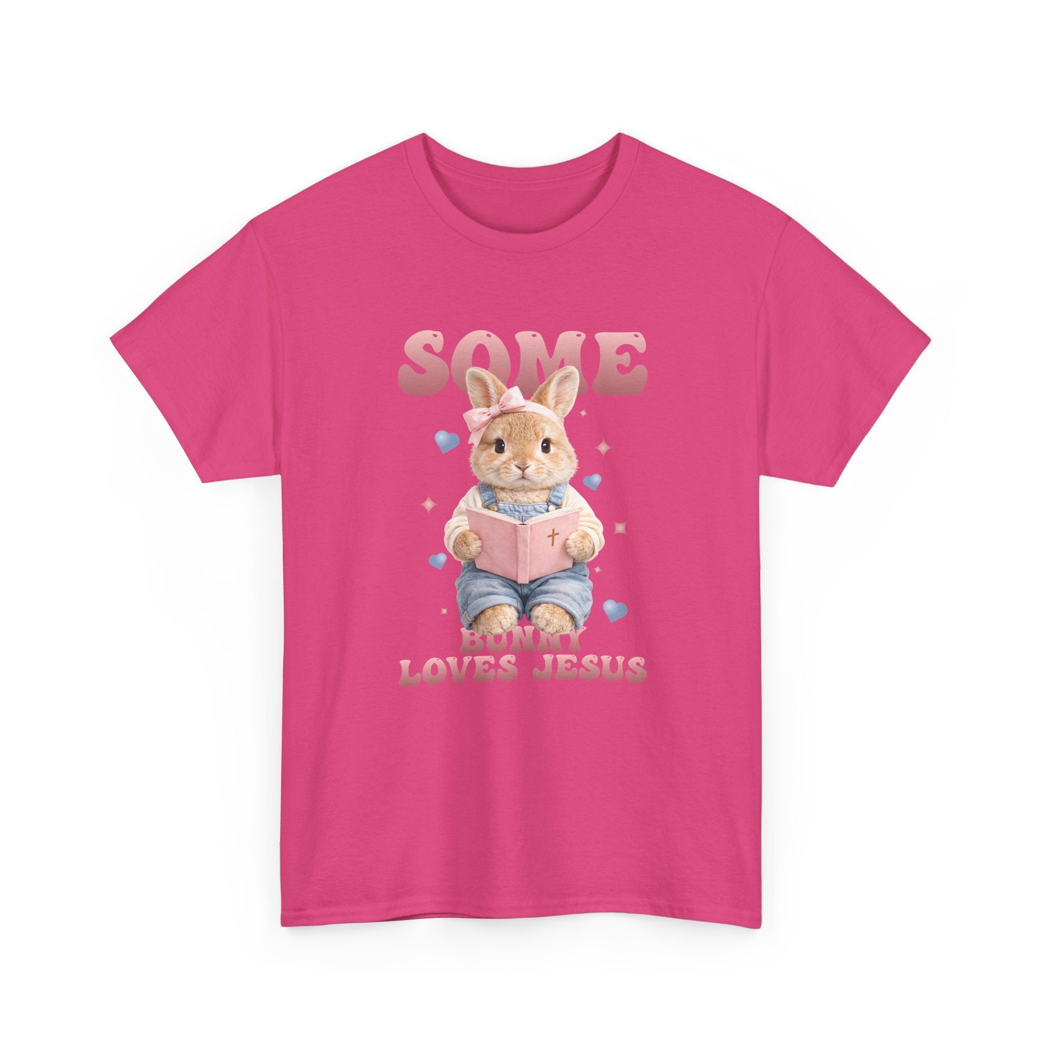 Some Bunny Loves Jesus Bunny Bible Unisex Cotton Tee