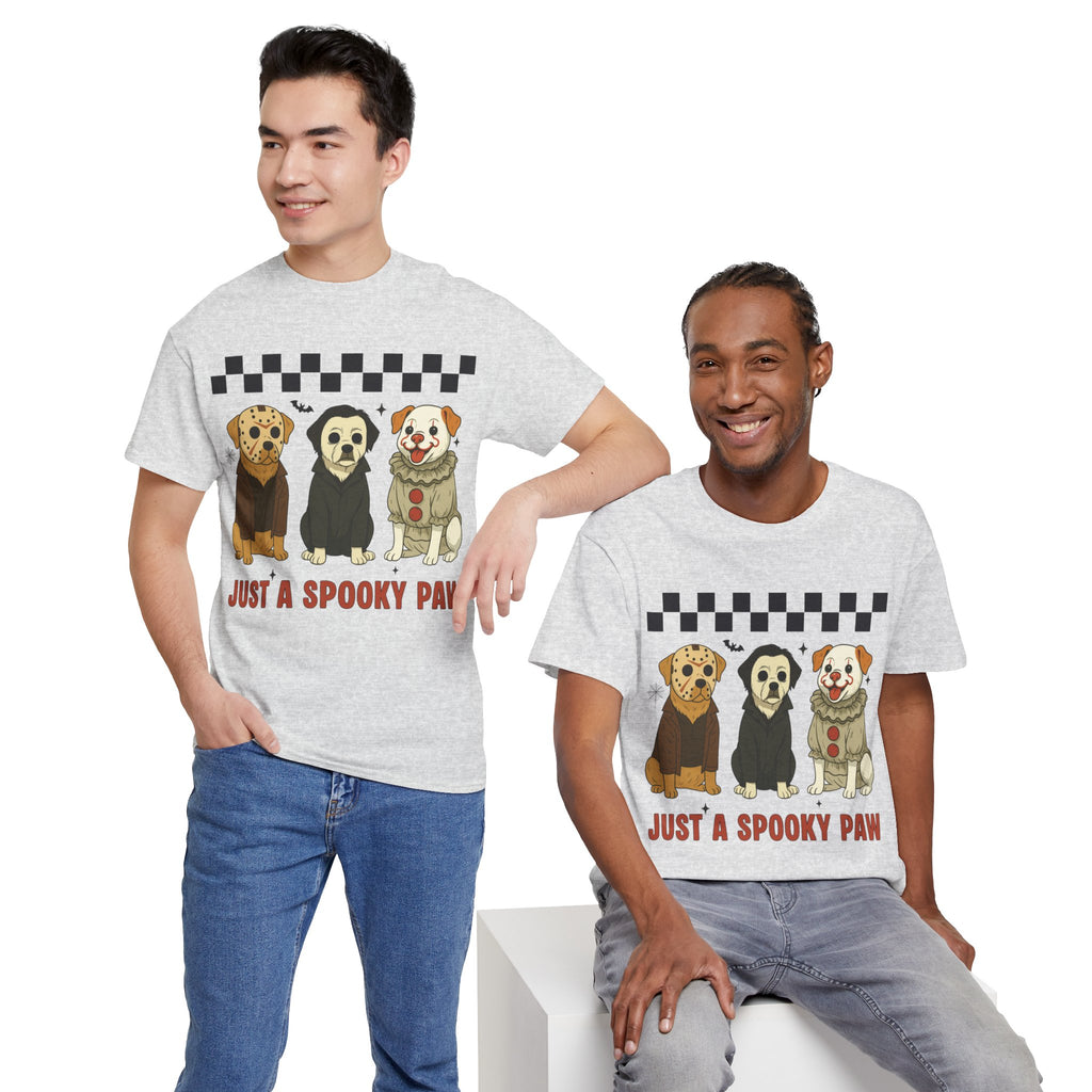 Halloween "Just A Spooky Paw" Unisex Cotton Tee