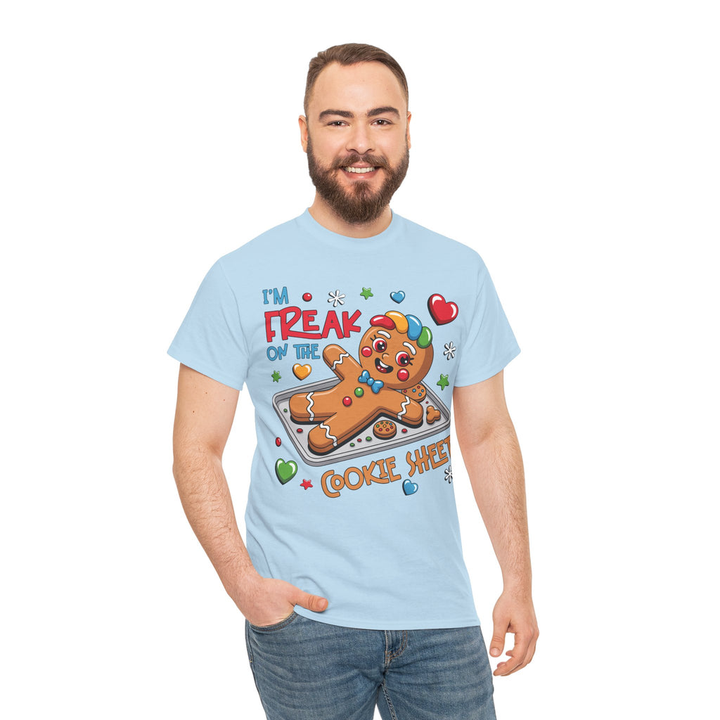 Gingerbread ‘I’m Freak on the Cookie Sheet’ Unisex Cotton Tee