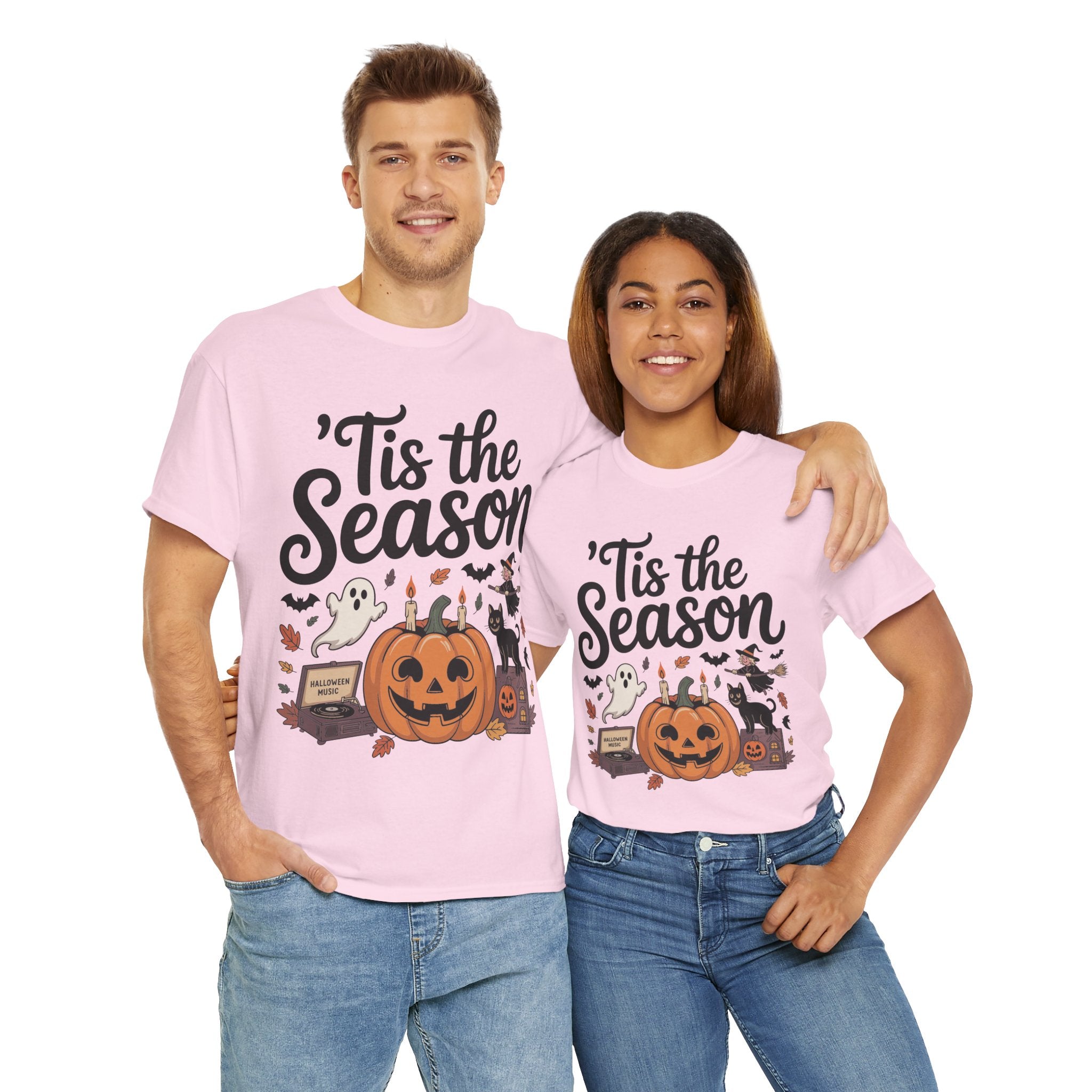 Holiday Season Unisex Cotton T-Shirt - Tis the Season Design