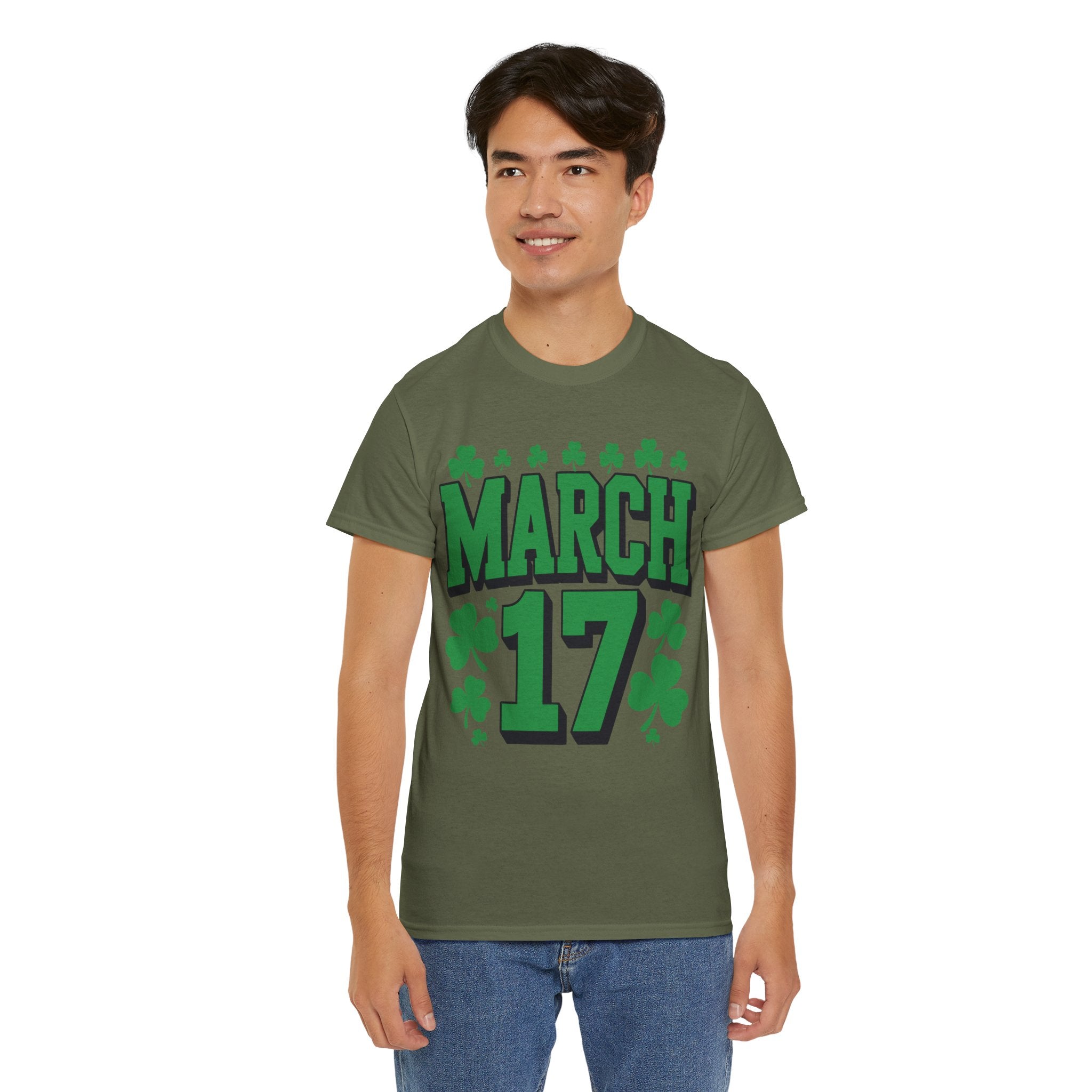 St. Patrick’s Day March 17 Shamrock Unisex Cotton T‑Shirt