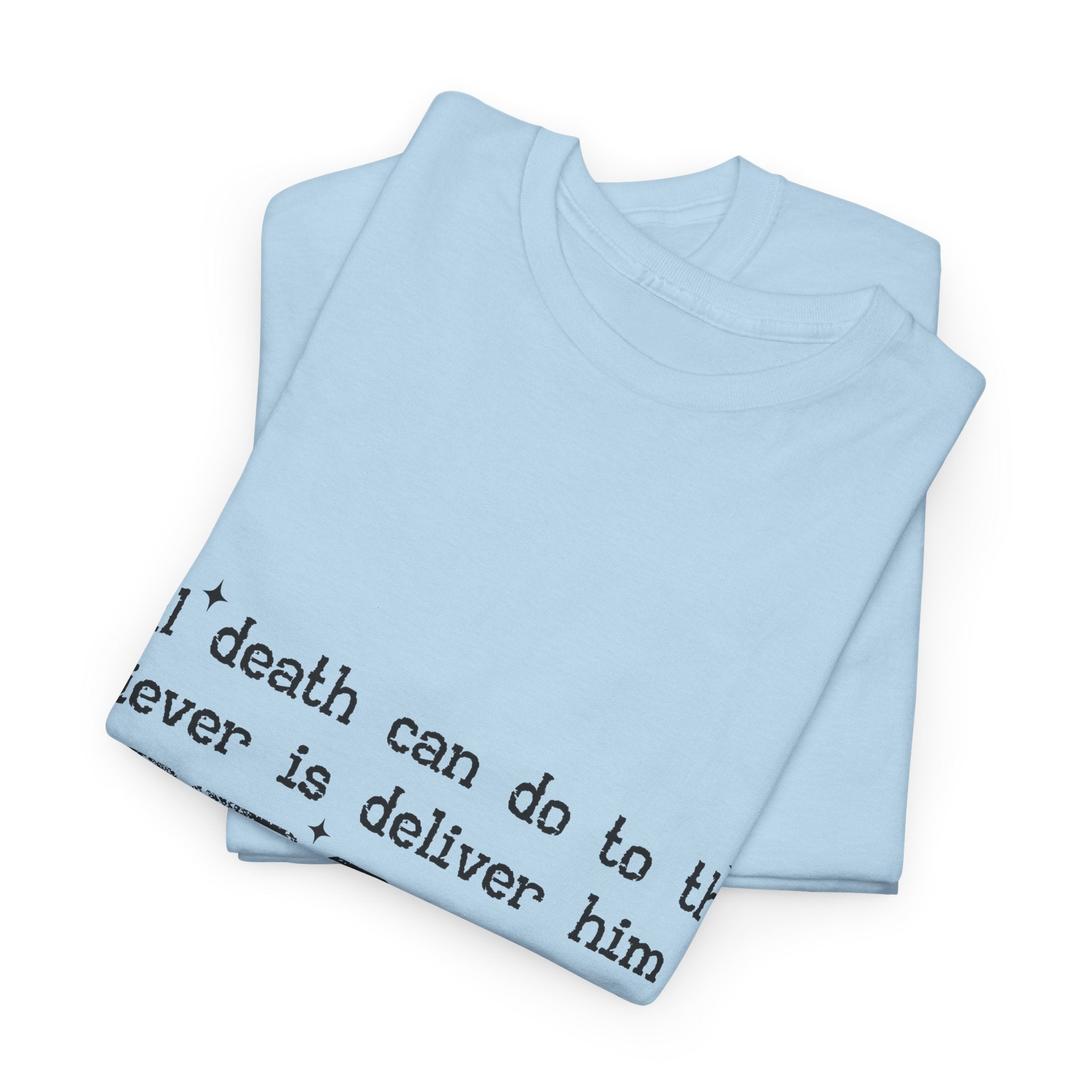 Minimalist Black Typographic Unisex Cotton Tee