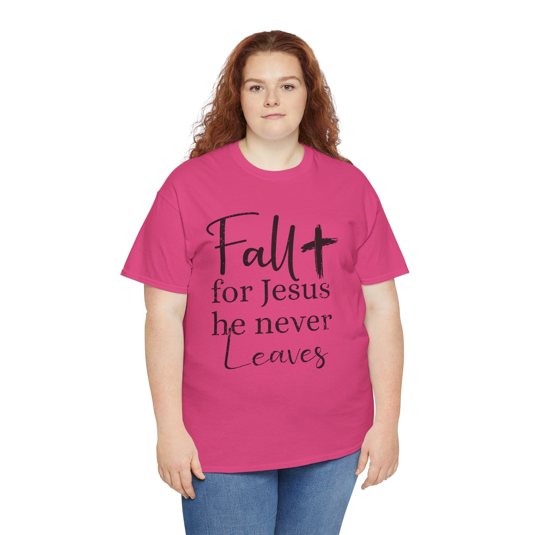 Fall for Jesus Pumpkin Church Unisex Cotton T-Shirt