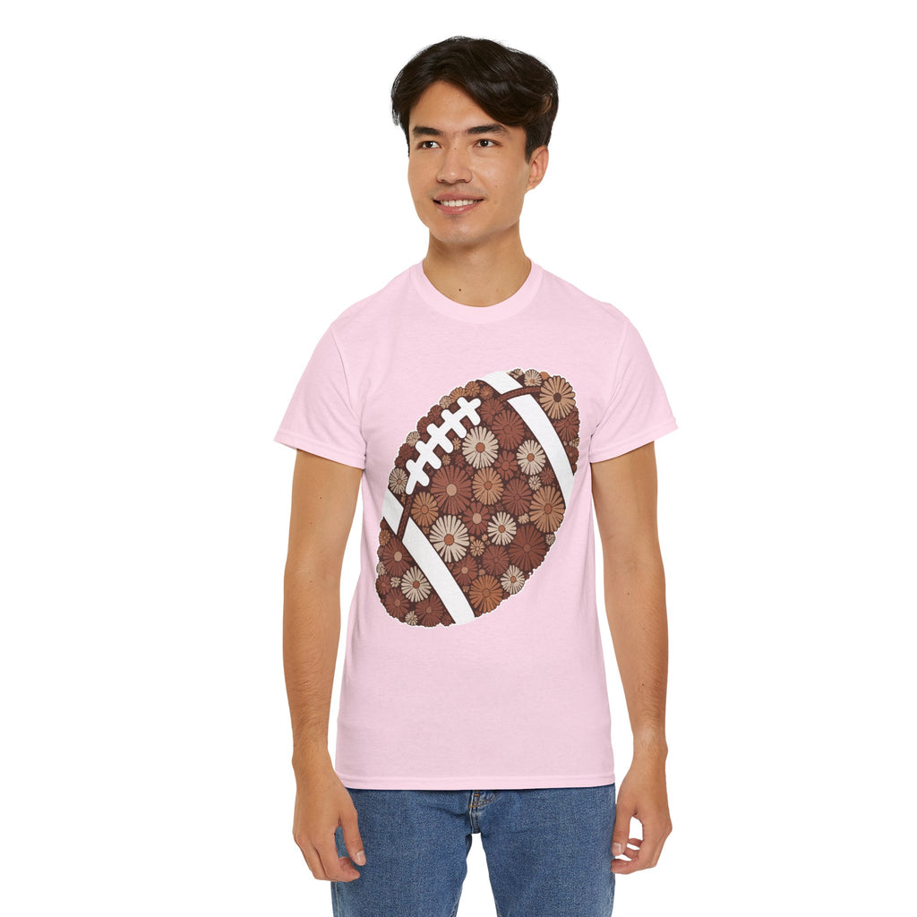 Game Day Touch Down Football Tee — Helmets, Flags & Cheer Icons Unisex Cotton Tee