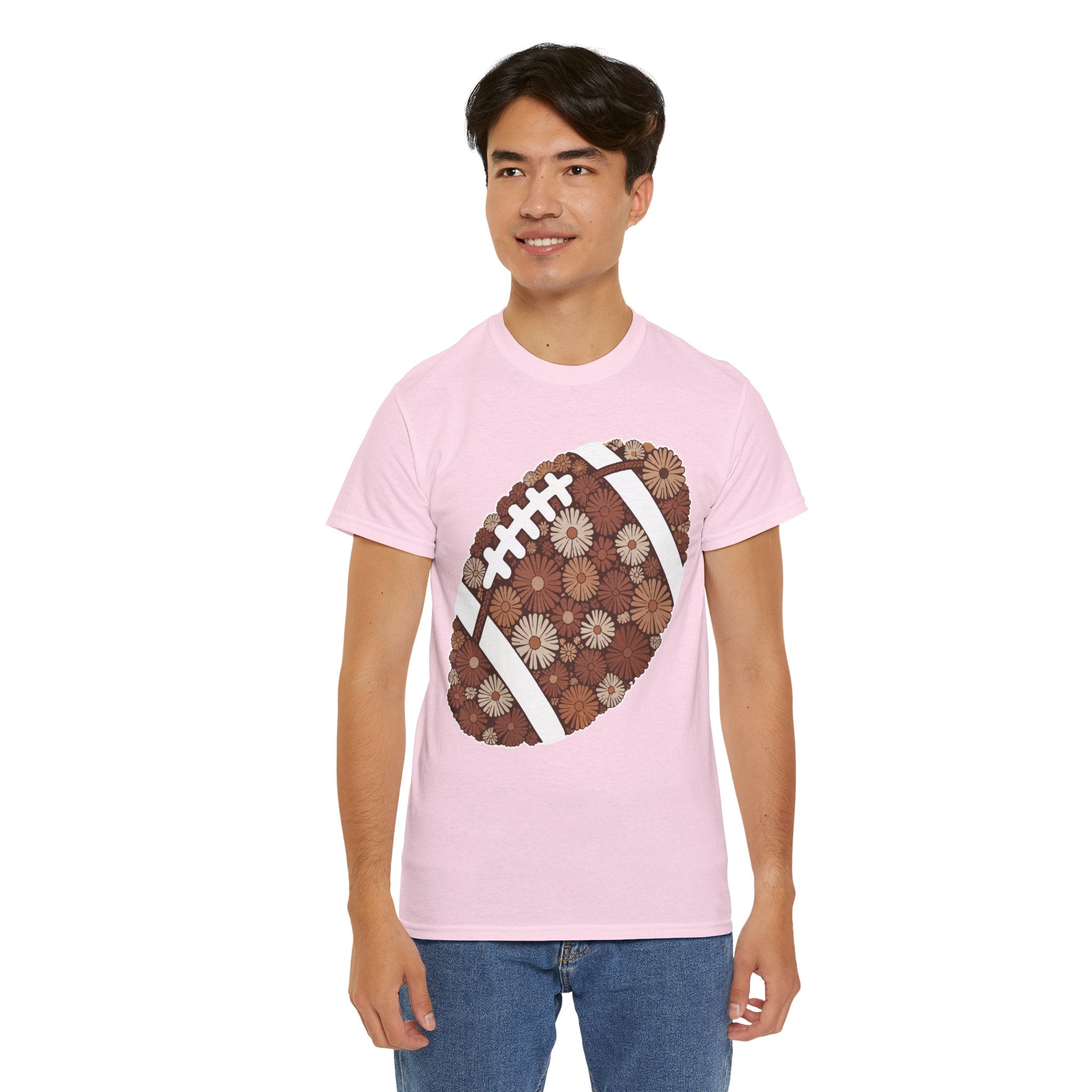 Game Day Touch Down Football Tee — Helmets, Flags & Cheer Icons Unisex Cotton Tee