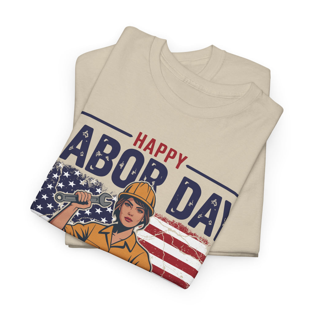 Happy US Labour Day T-Shirt - Unisex Heavy Cotton Tee