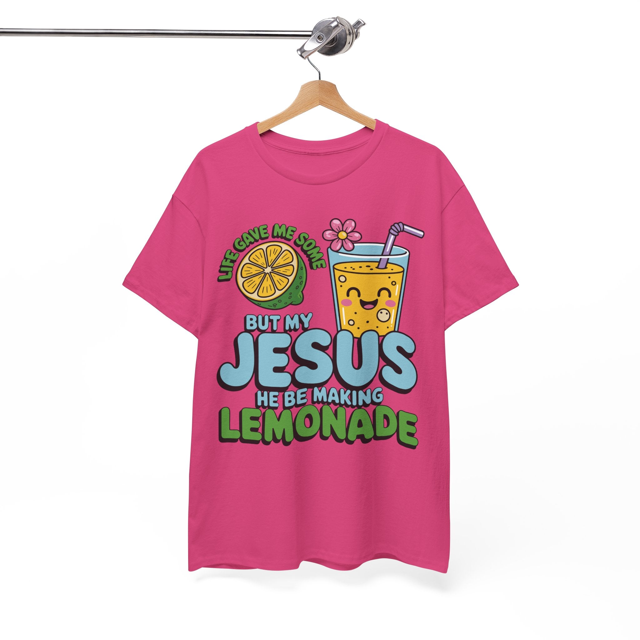 Christian Lemonade T‑Shirt — "Life Gave Me Some Lemons, My Jesus Makes Lemonade"Unisex Cotton Tee