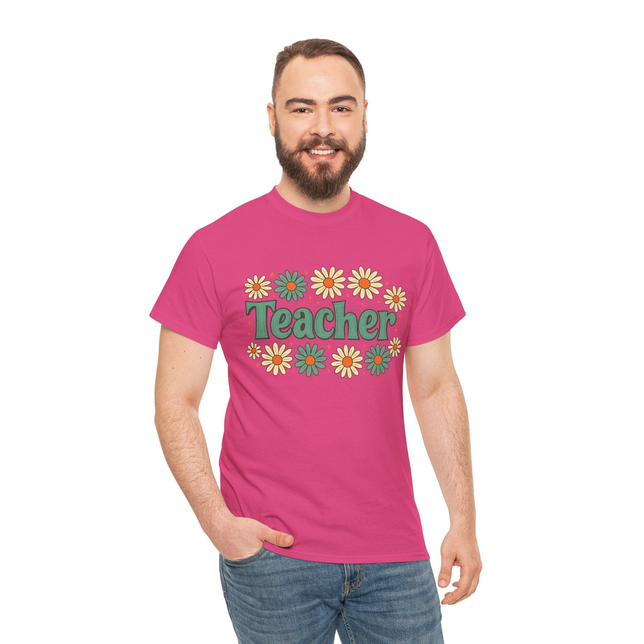 Floral Teacher Tee - Perfect Gift for Educators