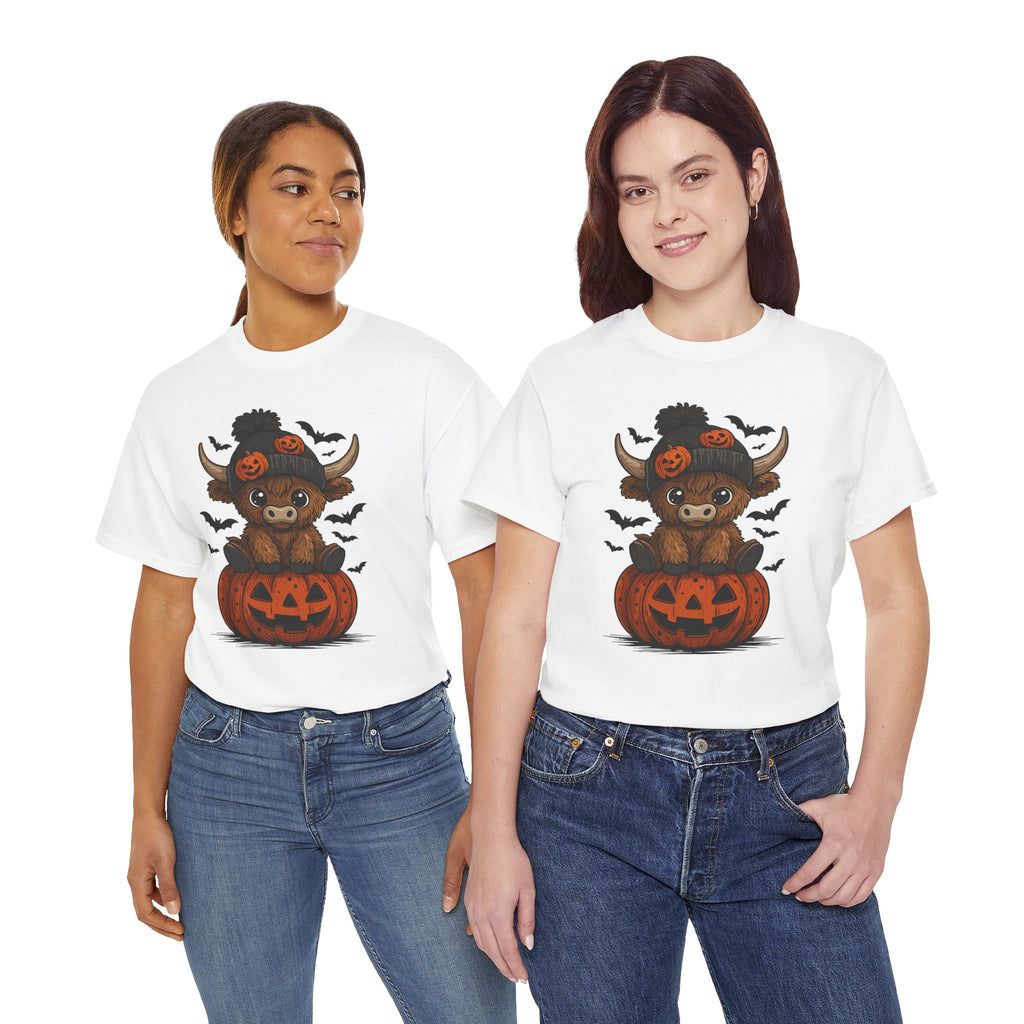 Halloween Cow Unisex Cotton Tshirt