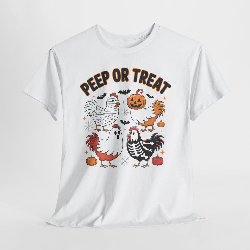 Peep or Treat Halloween Unisex Cotton Tee