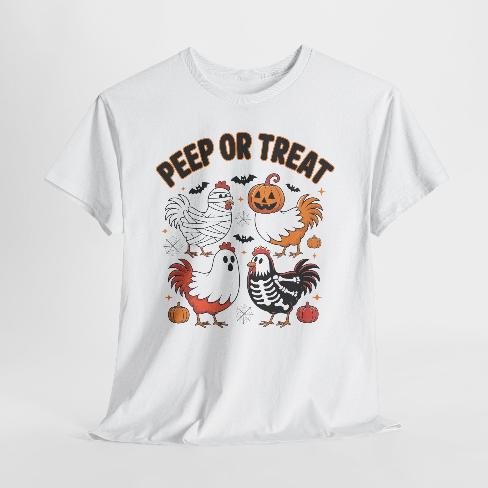 Peep or Treat Halloween Unisex Cotton Tee