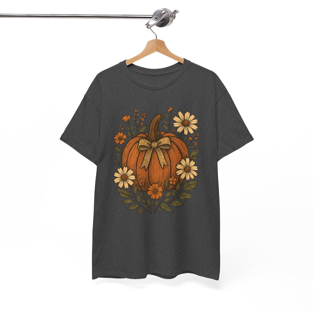 Pumpkin Daisy Unisex Cotton Tee