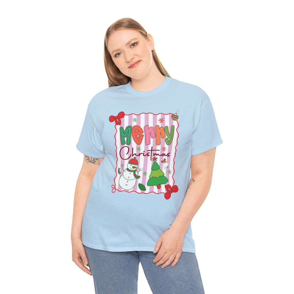 Christmas Snowman Unisex Cotton Tee