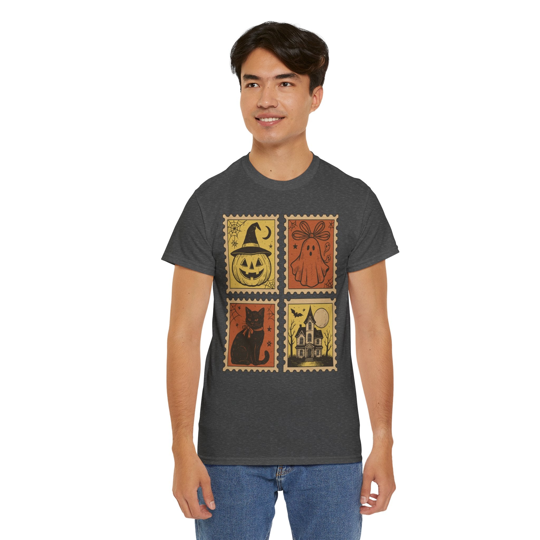 Halloween Stamp Collection Unisex Cotton Tee