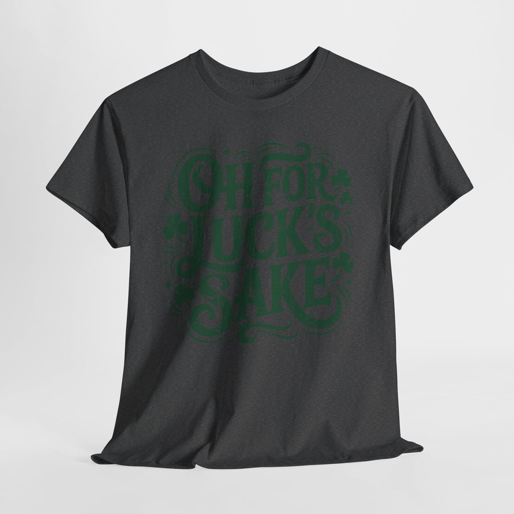 Oh for Luck's Sake Shamrock Unisex Cotton Tee