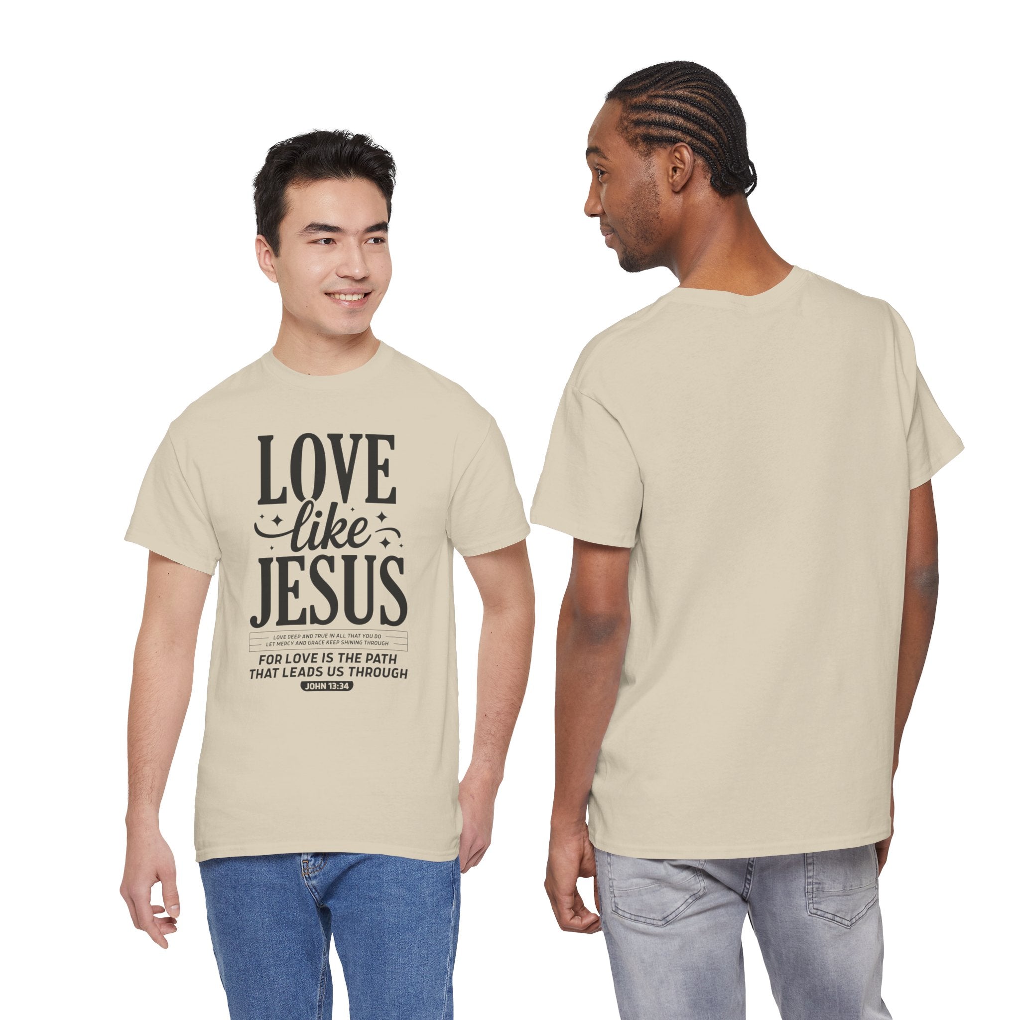 Love Like Jesus Tee — John 13:34 Faith-Inspired Christian Unisex Cotton T-Shirt