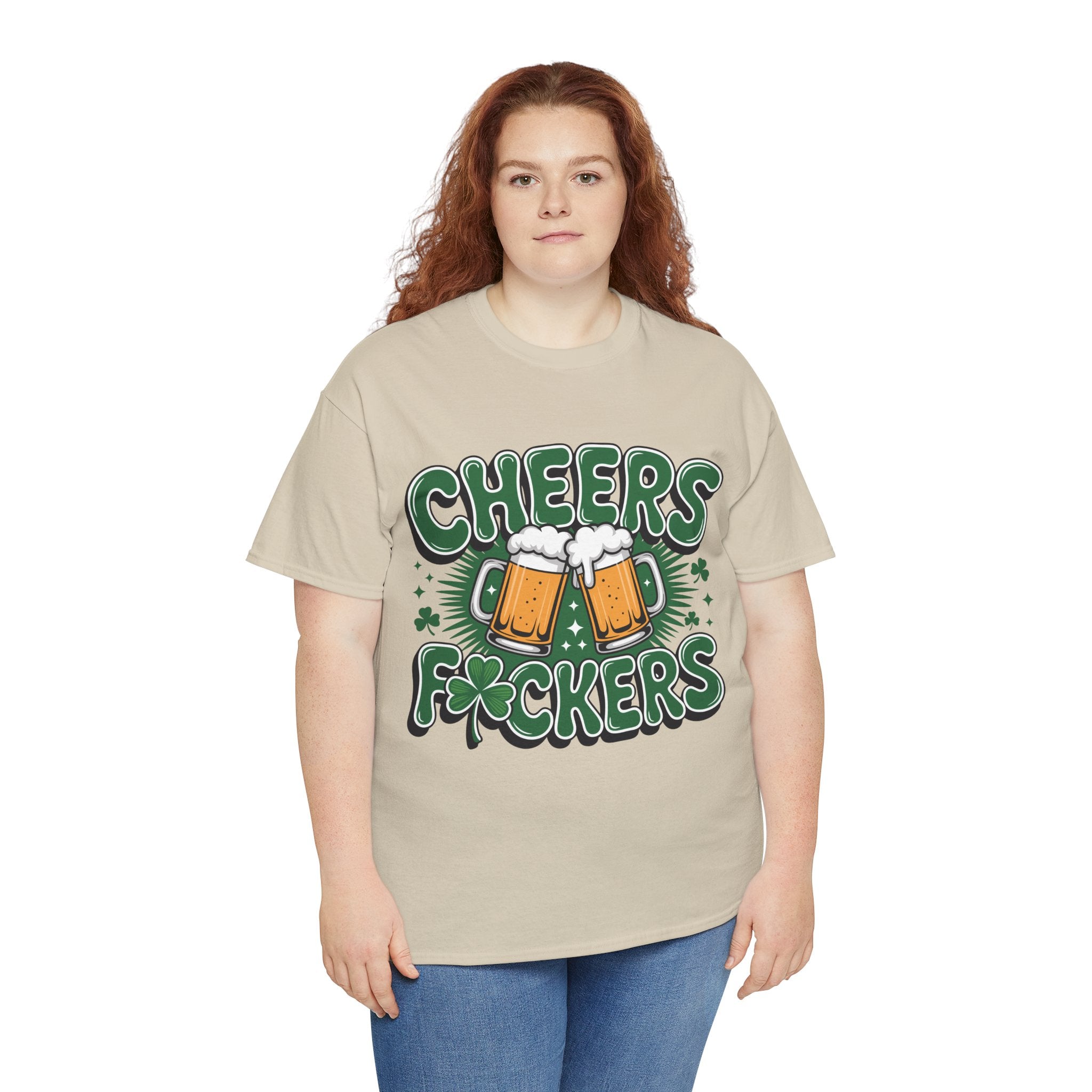 Cheers Fockers Beer Clinking Mugs Unisex Cotton T-Shirt