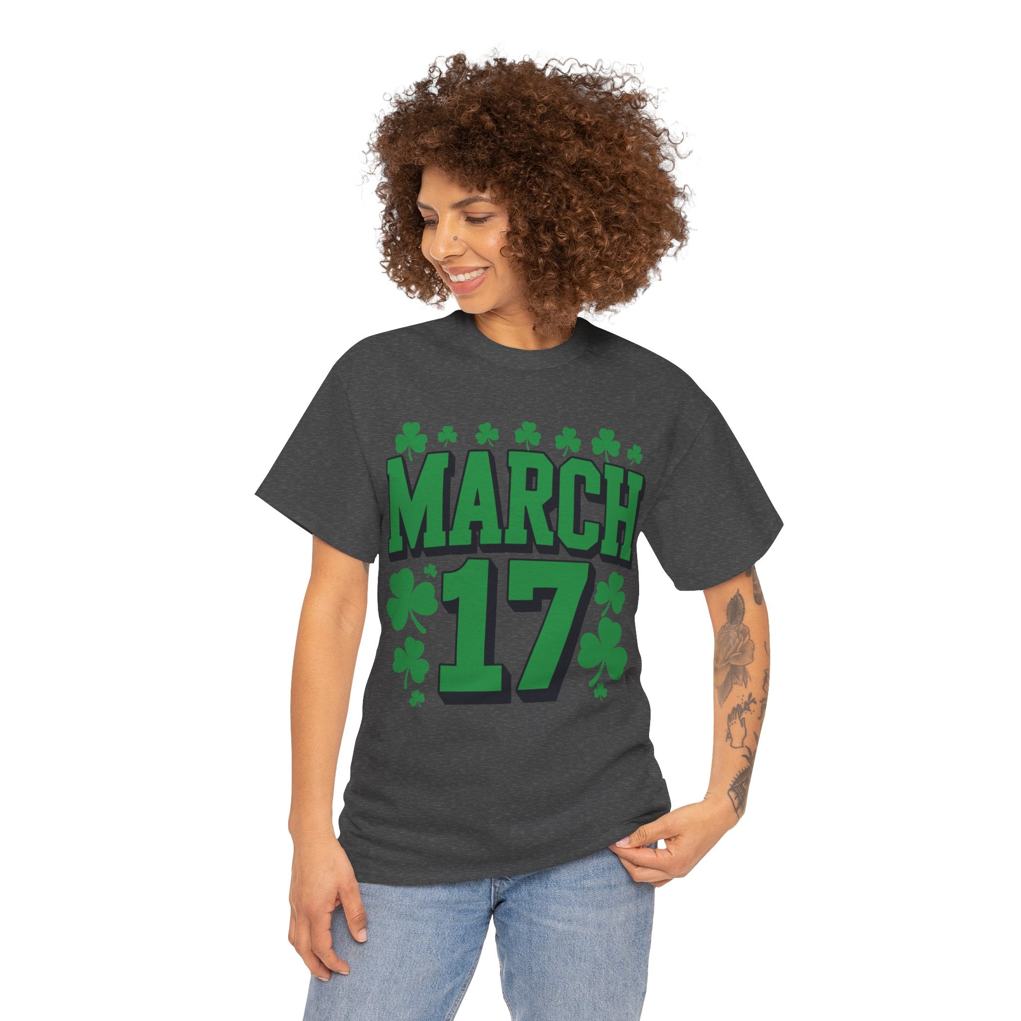 St. Patrick’s Day March 17 Shamrock Unisex Cotton T‑Shirt