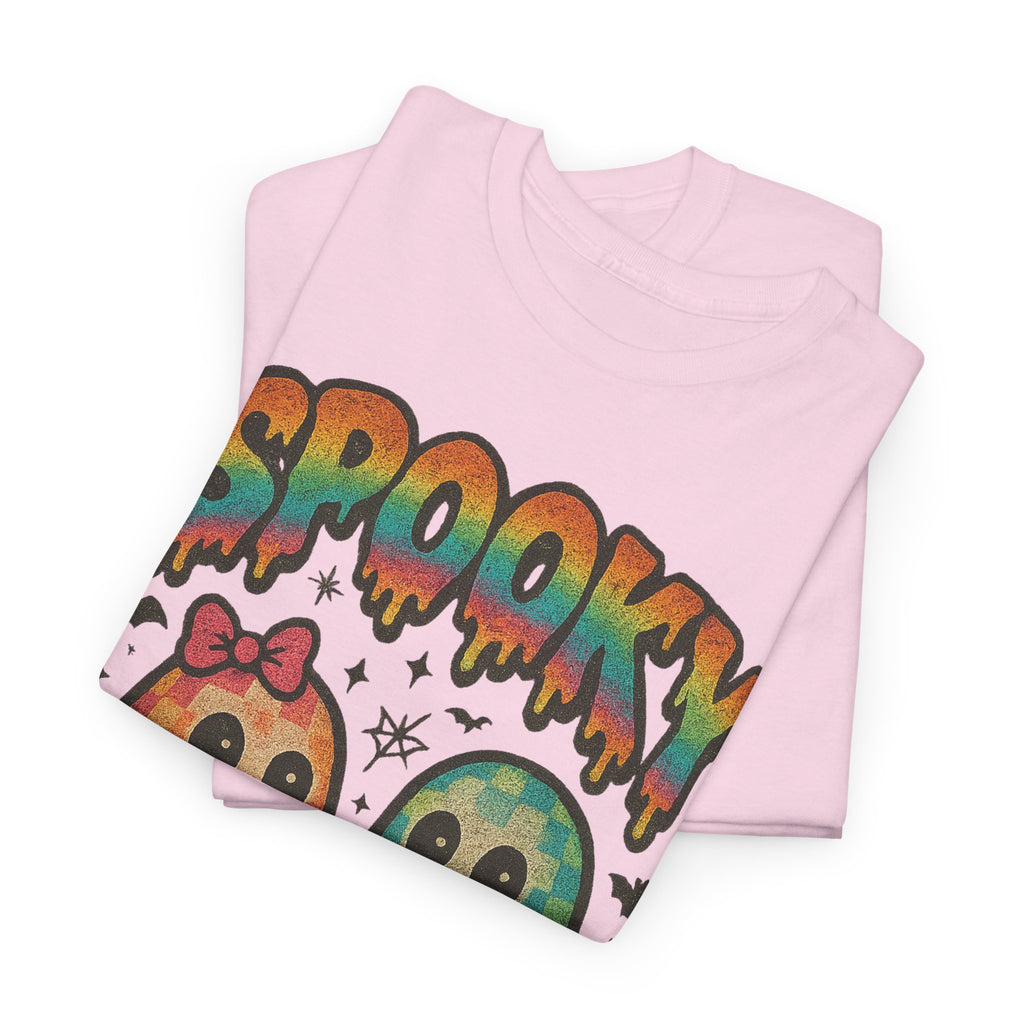 Spooky Pastel Ghosts Unisex Cotton Tee
