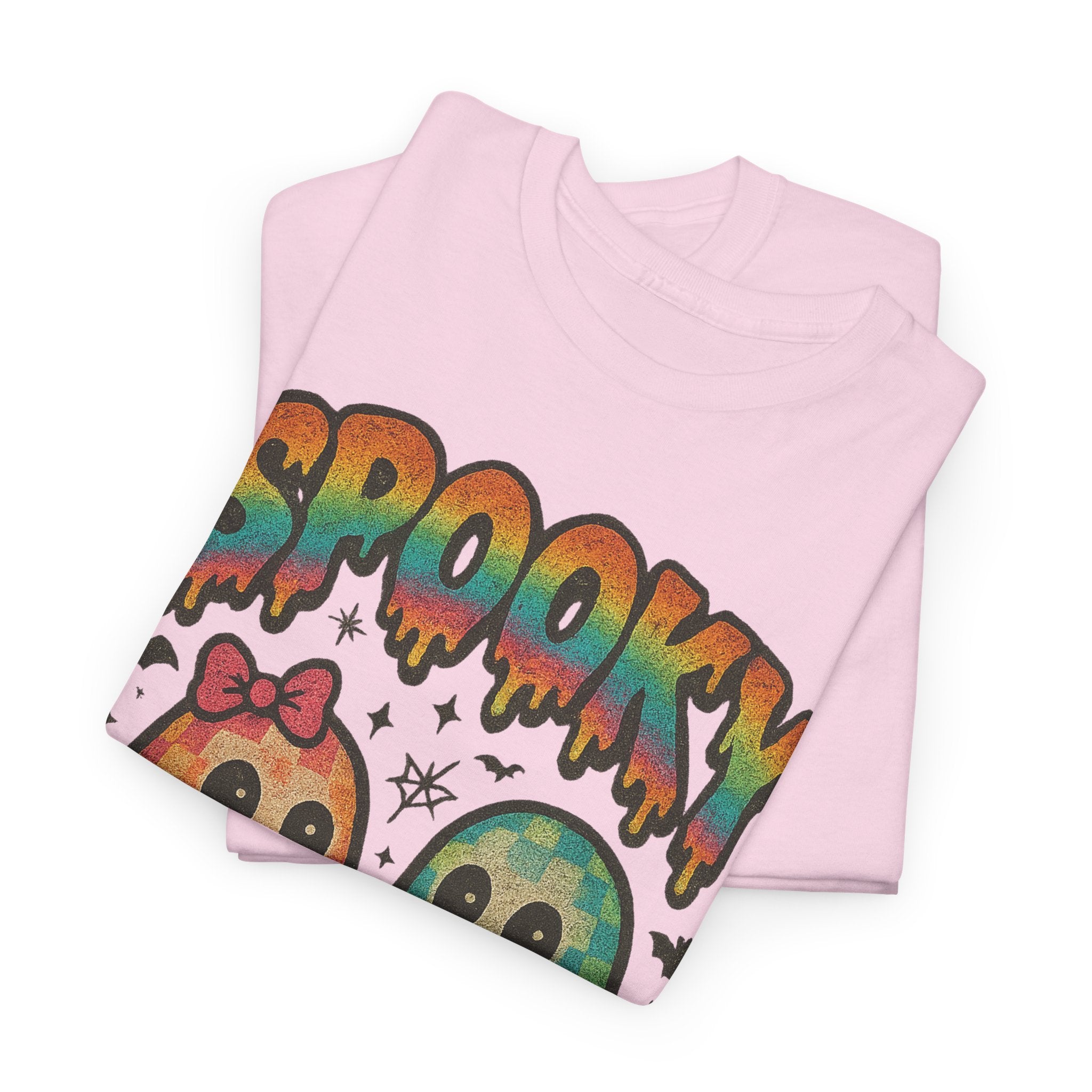 Spooky Pastel Ghosts Unisex Cotton Tee