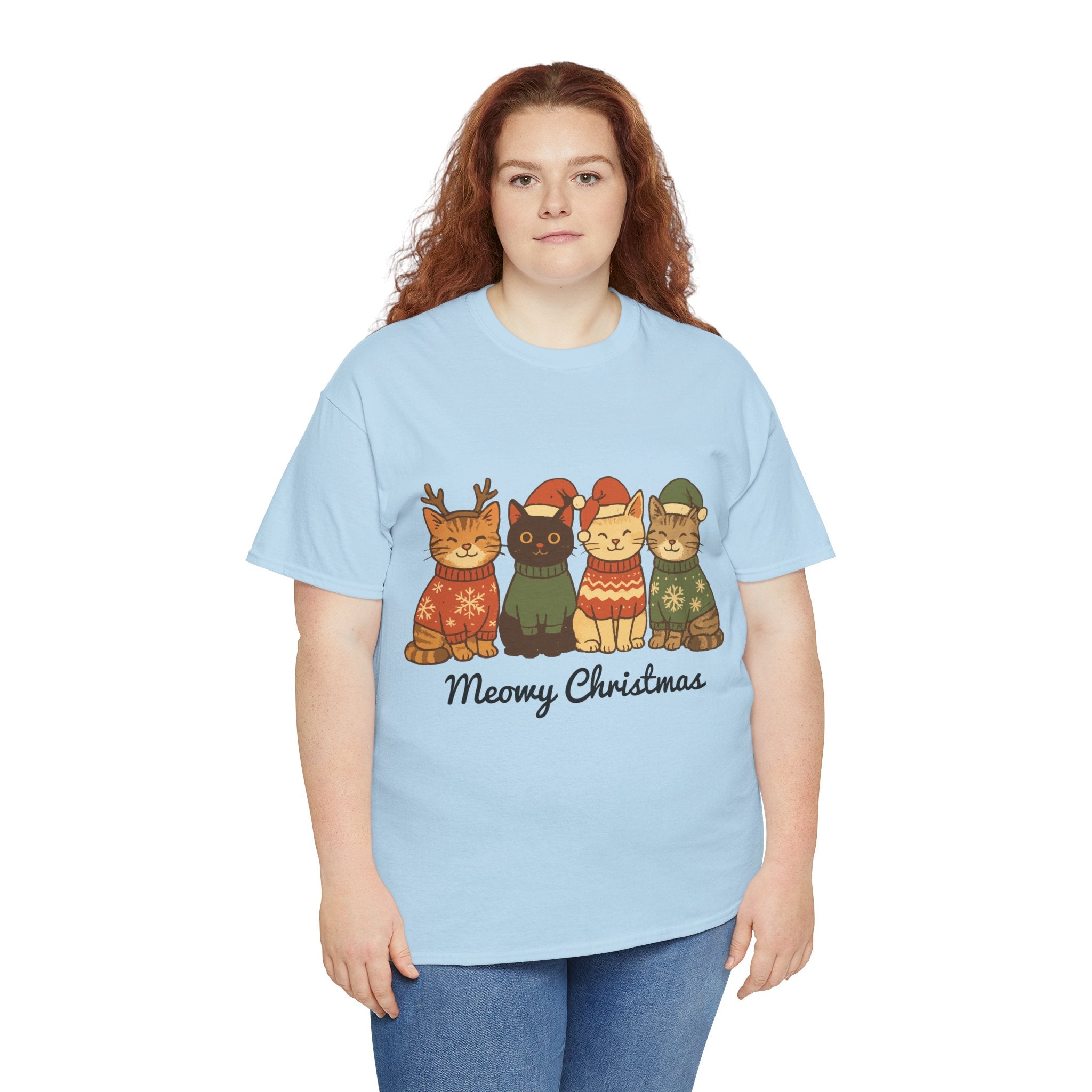 Christmas Cats Unisex Cotton Tee