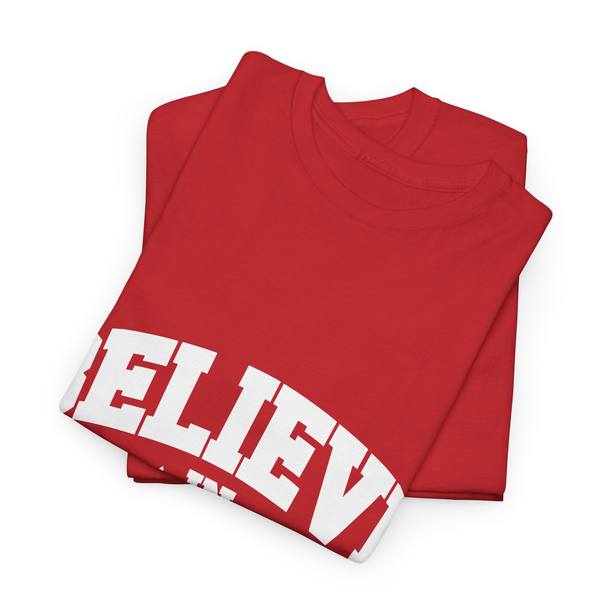 Believe in Yourself Varsity Unisex Cotton Tee