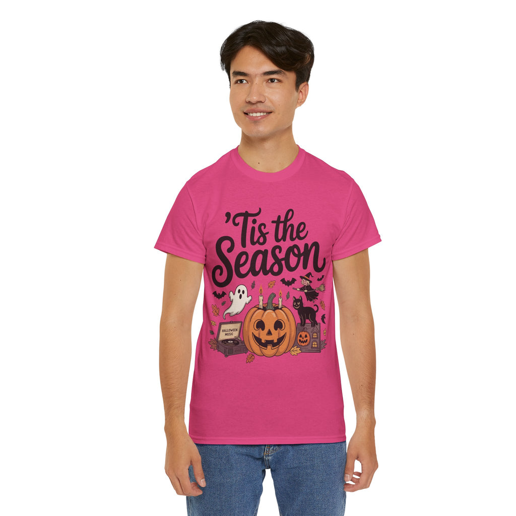 Holiday Season Unisex Cotton T-Shirt - Tis the Season Design