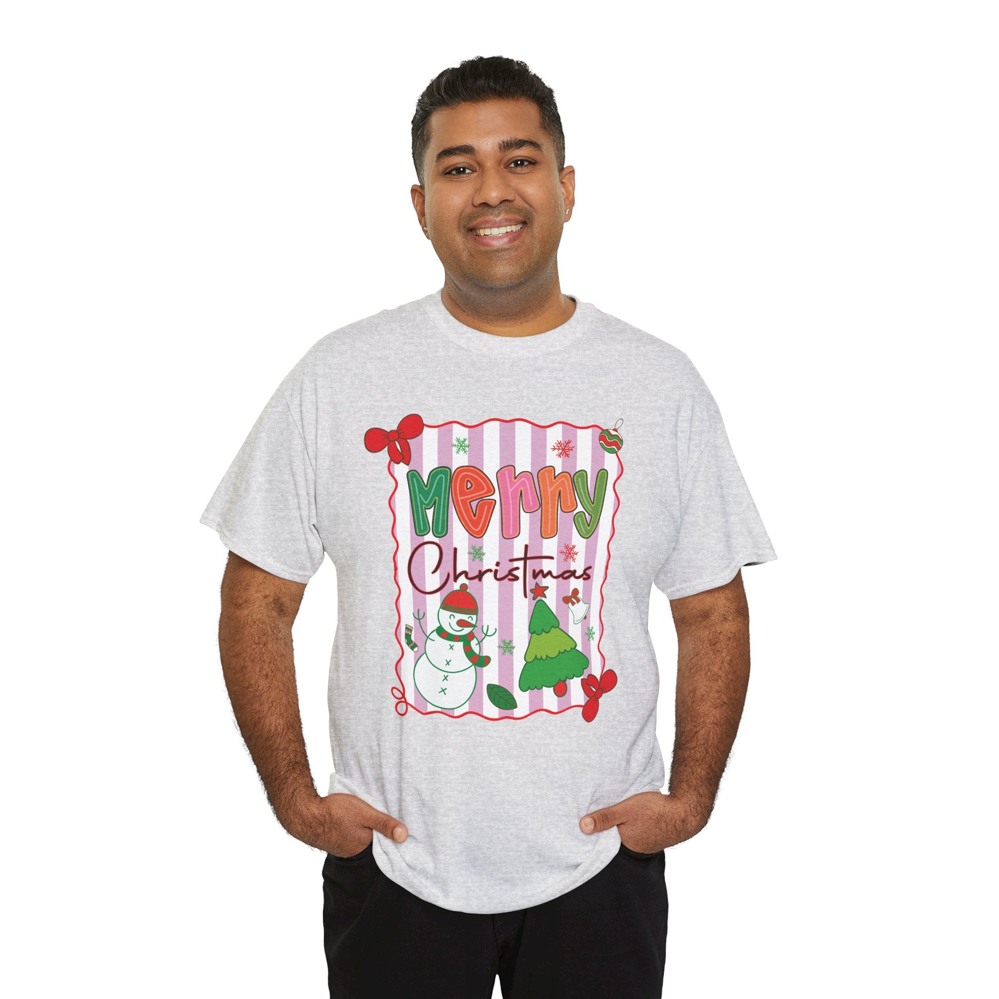 Christmas Snowman Unisex Cotton Tee