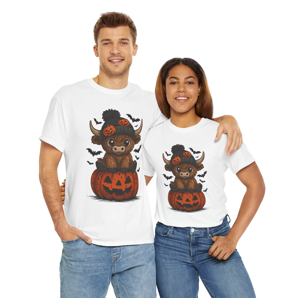 Halloween Cow Unisex Cotton Tshirt