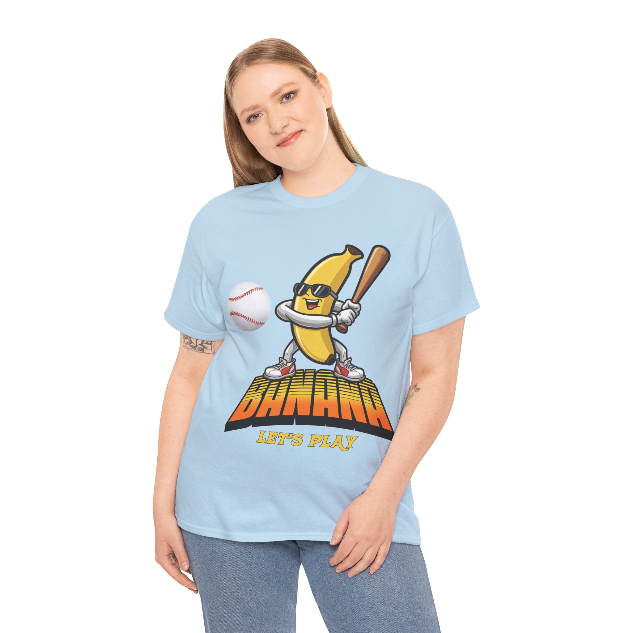 Banana Playing Baseball Tee