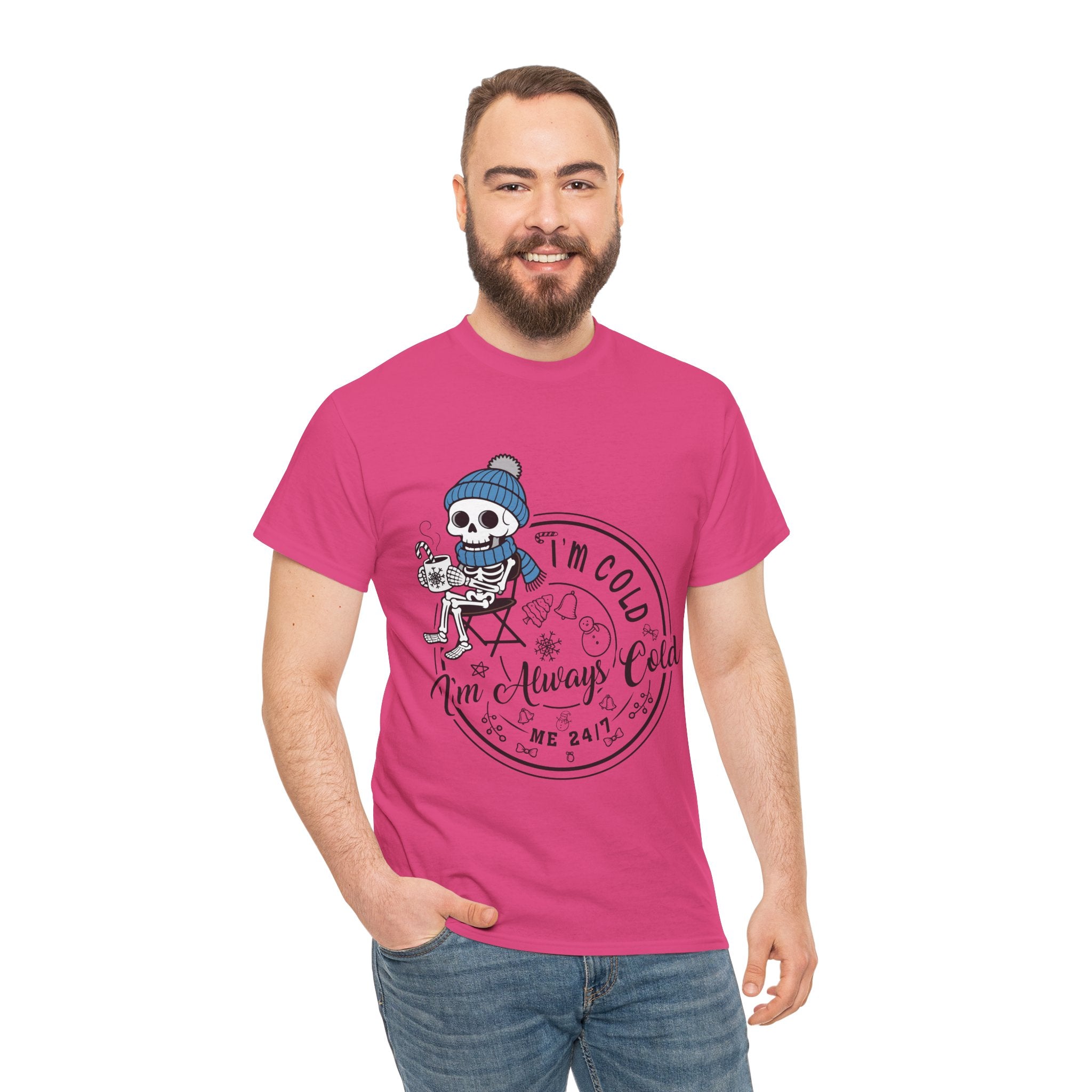 Cozy Skeleton Unisex Cotton Tee