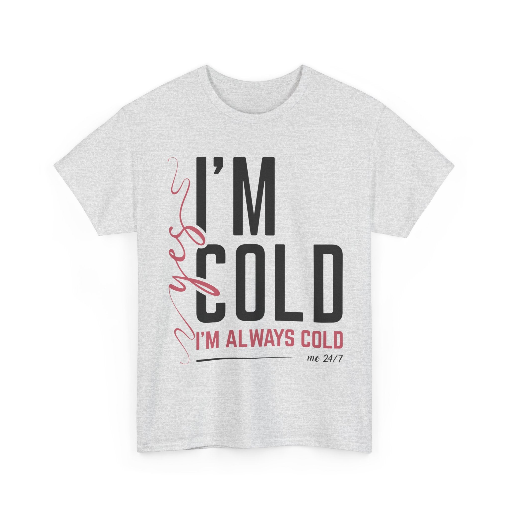 Pink Script Minimalist Unisex Cotton Tee