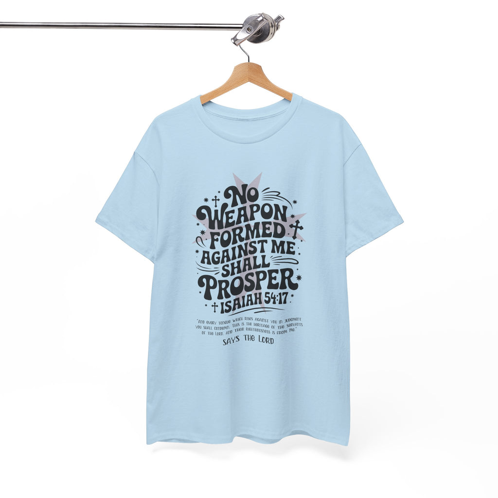 Christian Cross Text Art T-Shirt — Faith & Salvation Unisex Cotton Tee