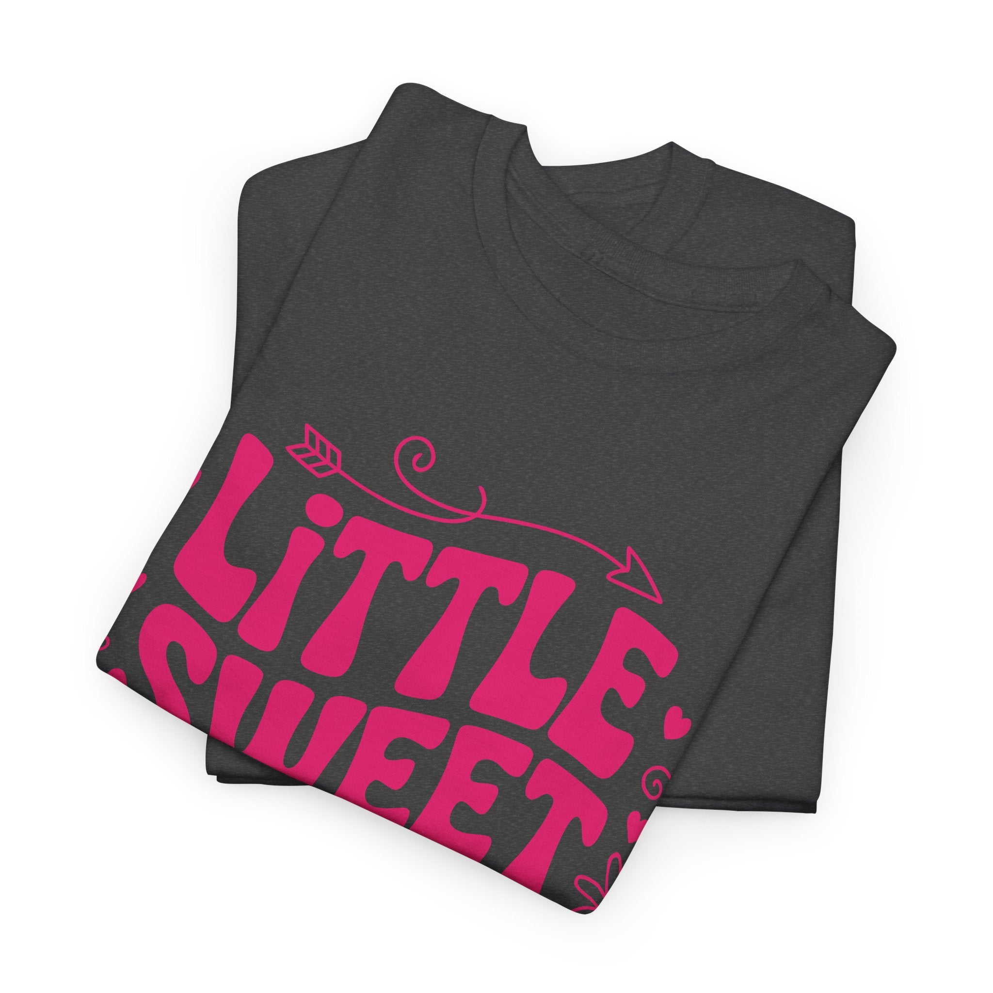 Little Sweetheart Retro Tee — Cute Red Hearts & Flowers Graphic Unisex Cotton Tee