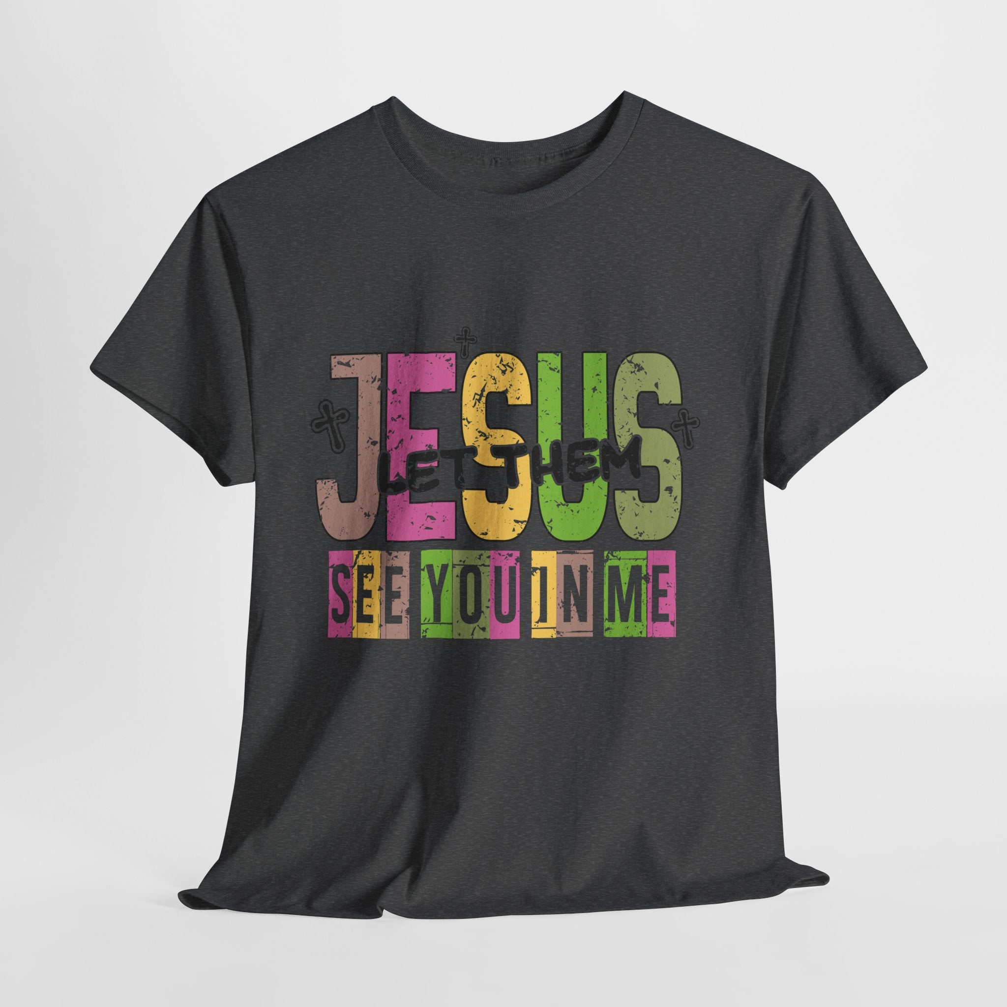Jesus ‘See You In Me’ Distressed Pastel Unisex Cotton T-Shirt