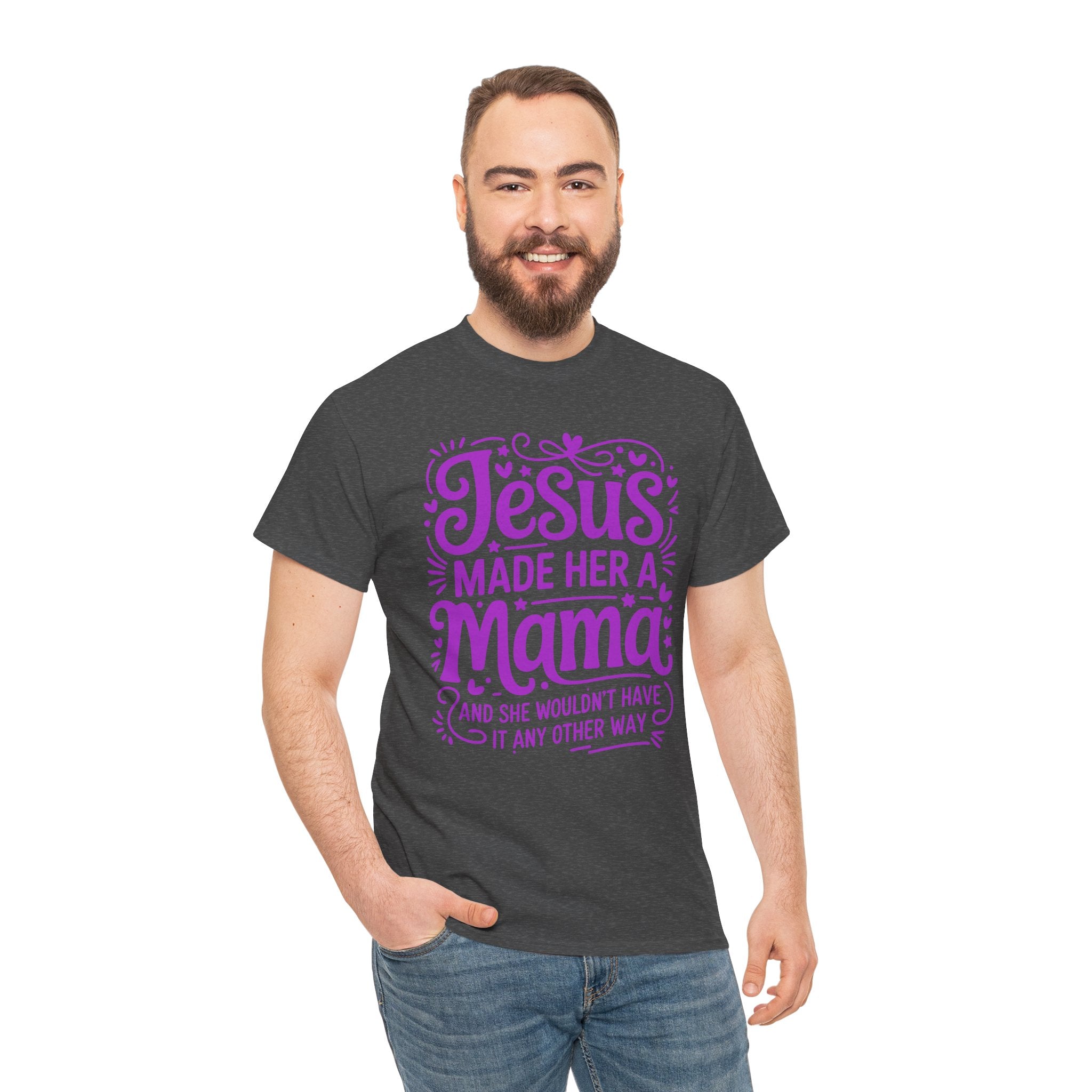 Jesus Made Her a Mama — Christian MamaUnisex Cotton T-Shirt