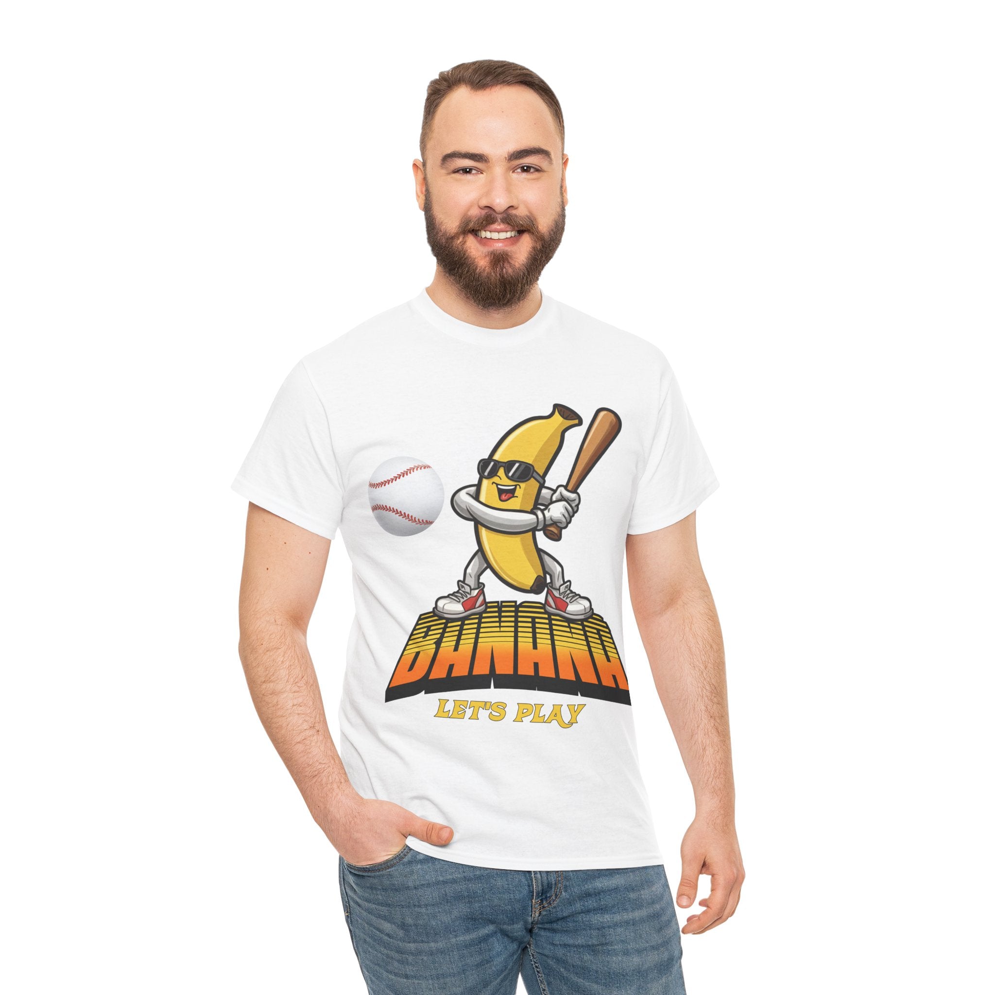 Banana Playing Baseball Tee