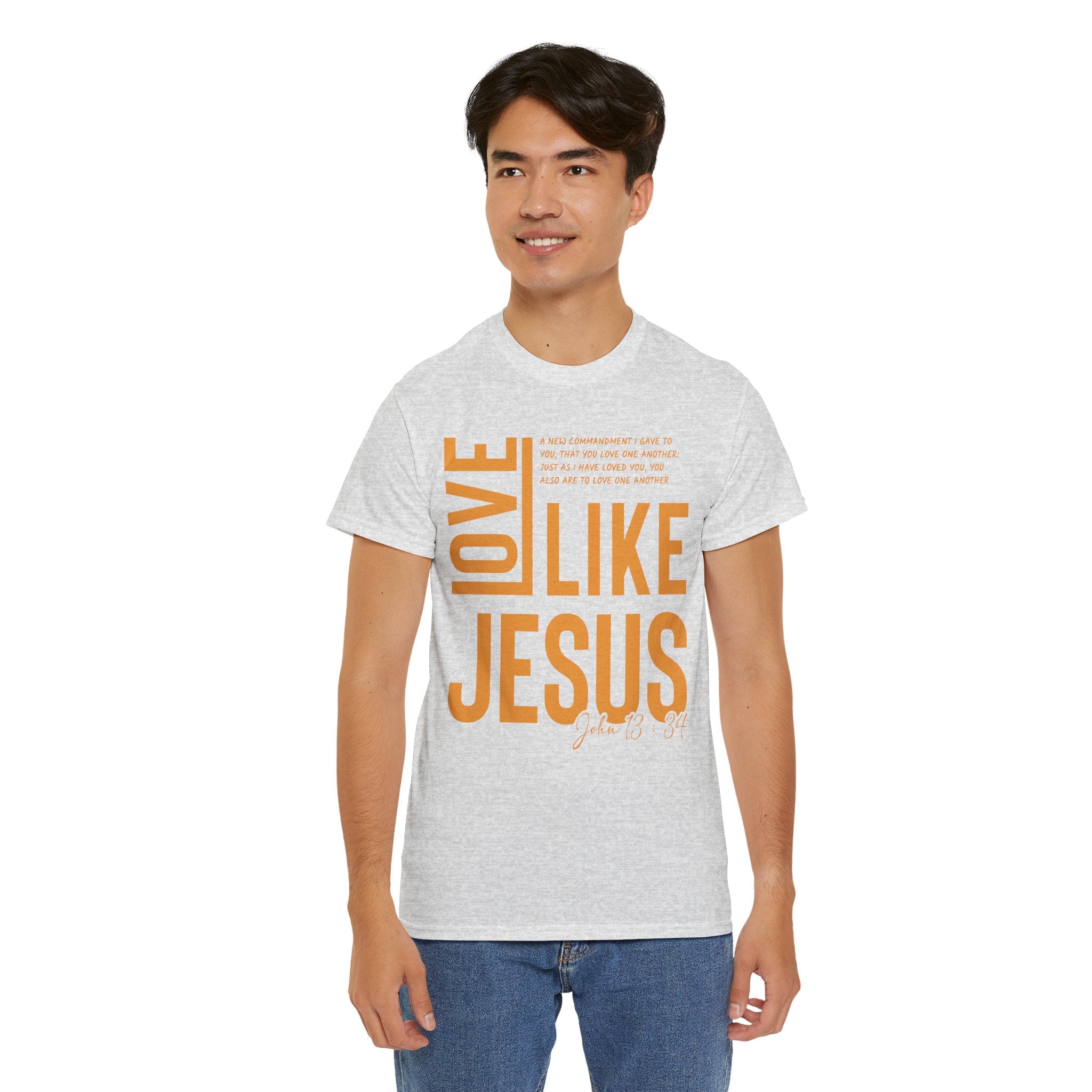 Love Like Jesus T-Shirt — John 13:34 Christian Unisex Cotton Tee